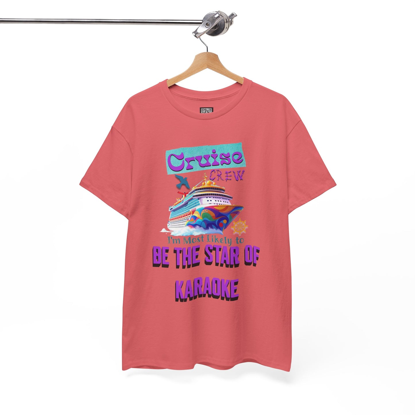 Cruising Karaoke Unisex Tee - Fun Cruise Travel Shirt, Cruise Vacation Outfit, Cruise Summer Party Gear, Gift for Cruise Lovers, Funny Shirt