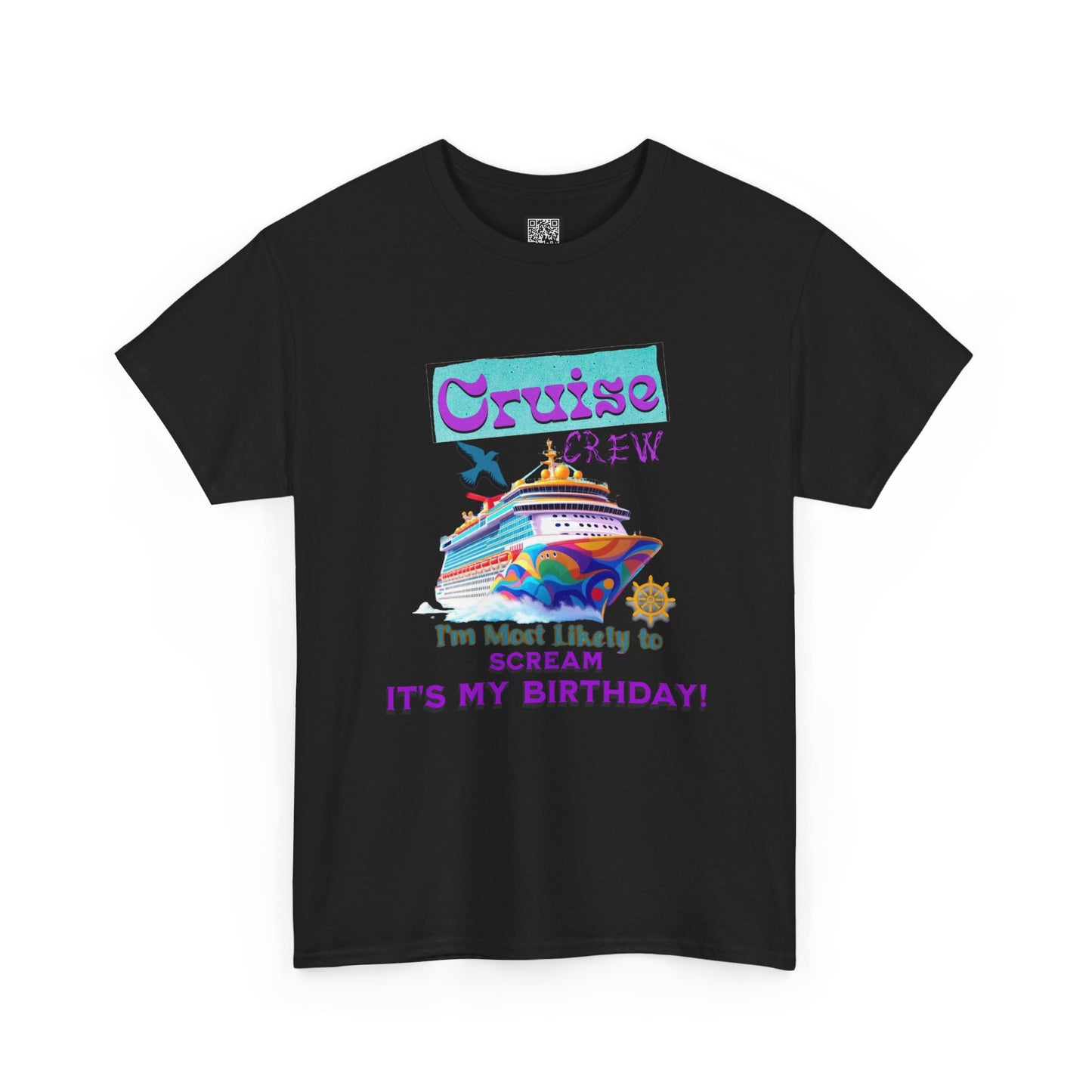 Cruise Crew Birthday T-Shirt, Vacation Shirt, Travel Tee, Fun Cruise Gift, Birthday Celebration Apparel for a Cruise Crew