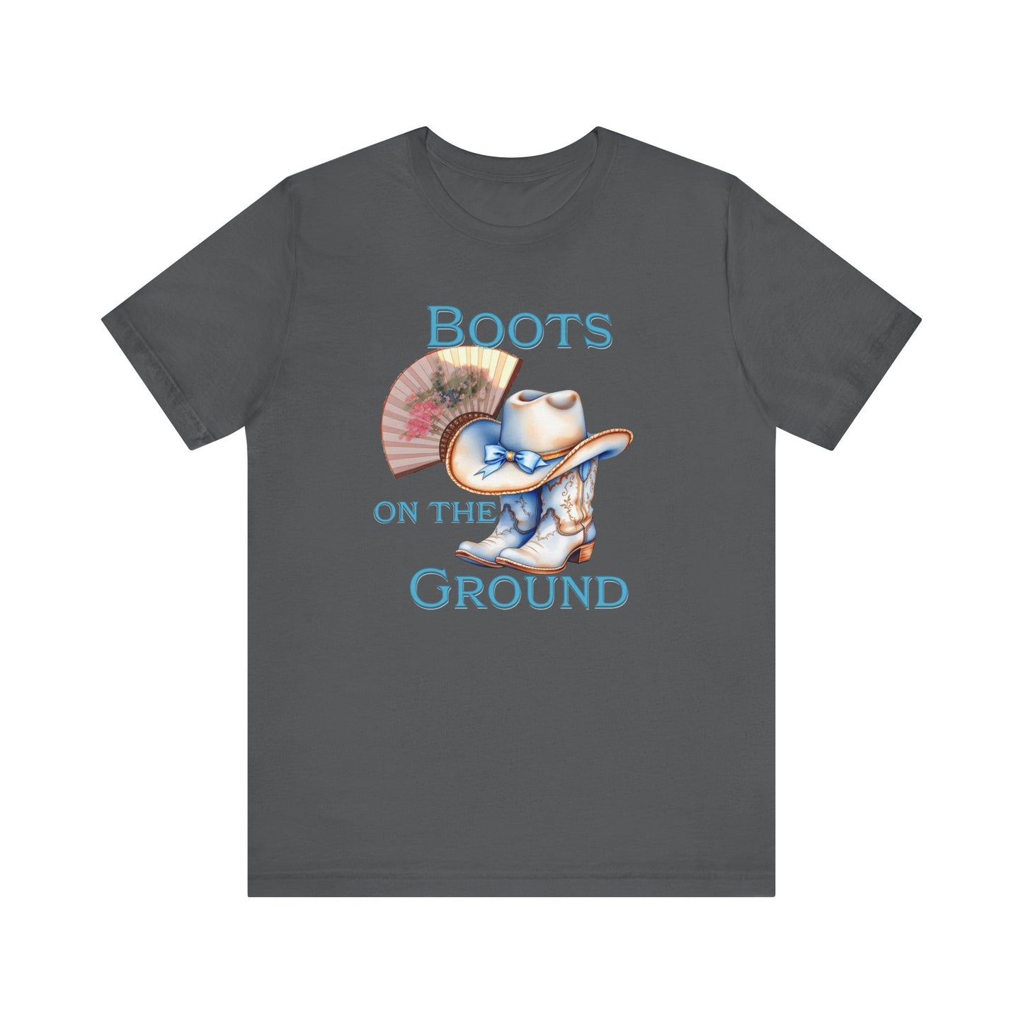 Cowboy Boots Graphic Tee - "Boots on the Ground" Inspired Design, Unisex Shirt for Men and Women, Country Music Lover Tees