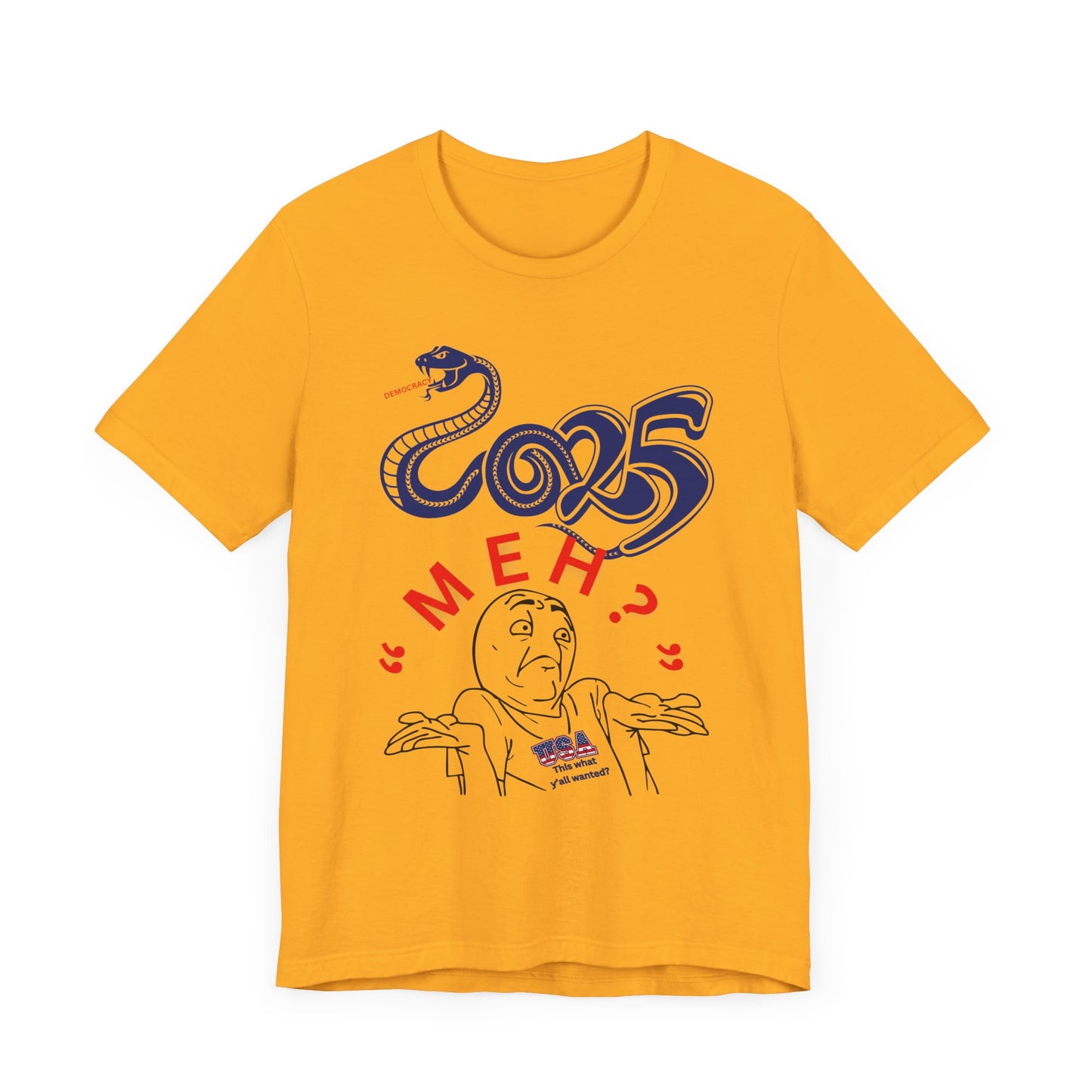 2025 "Meh" T-Shirt Unisex Jersey Short Sleeve Tee, Funny 2025 T-Shirt, New Year's T-Shirt, 92% Black Women, Black Girl Magic,