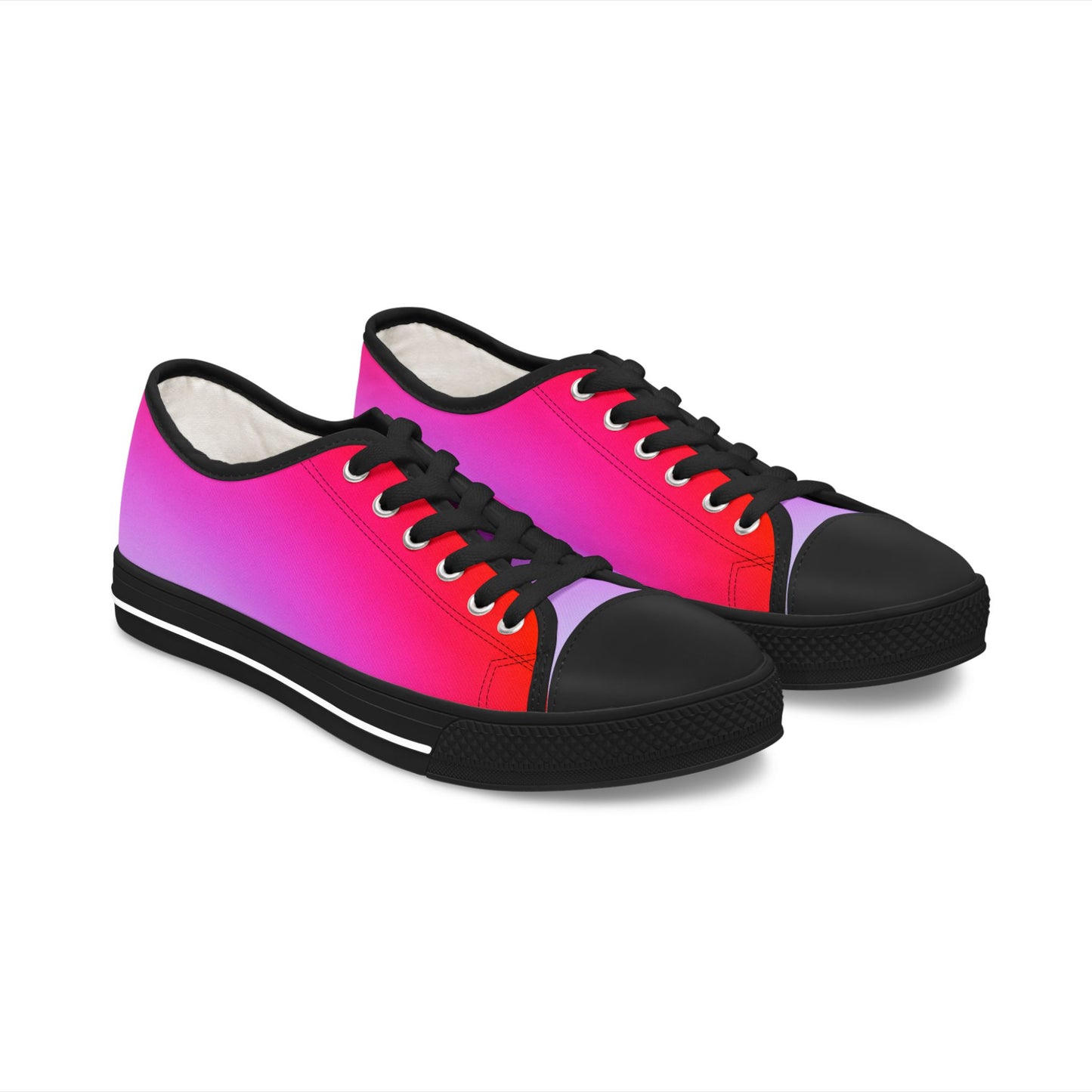 Gradient Women's Low Top Sneakers, Stylish Casual Women Shoes, Trendy Women Sneakers, Cute Summer Footwear, Gift for Her