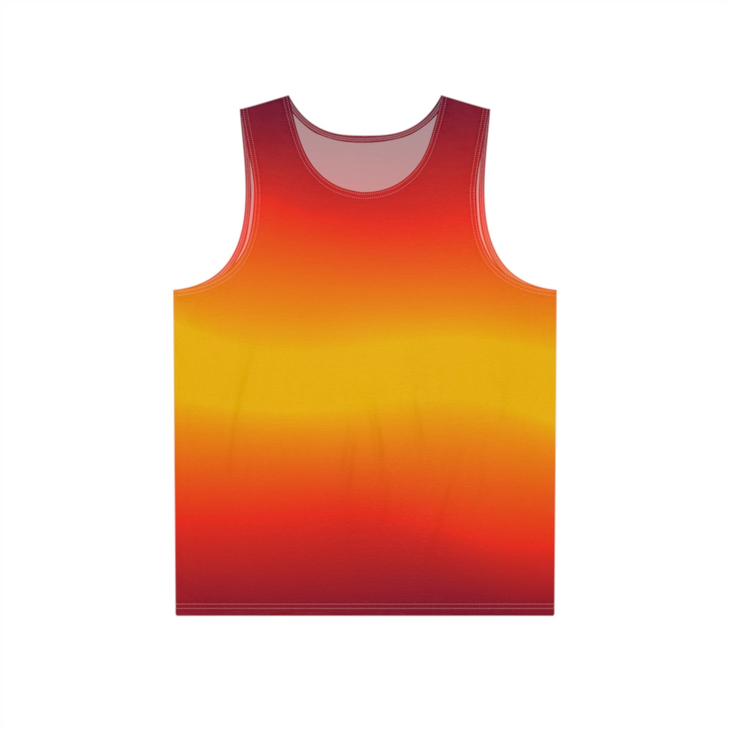 Men's Soft Colorful Tank Top, Gym Shirts for Men, One-of-a-Kind Print Soft Style Tank Top for Men