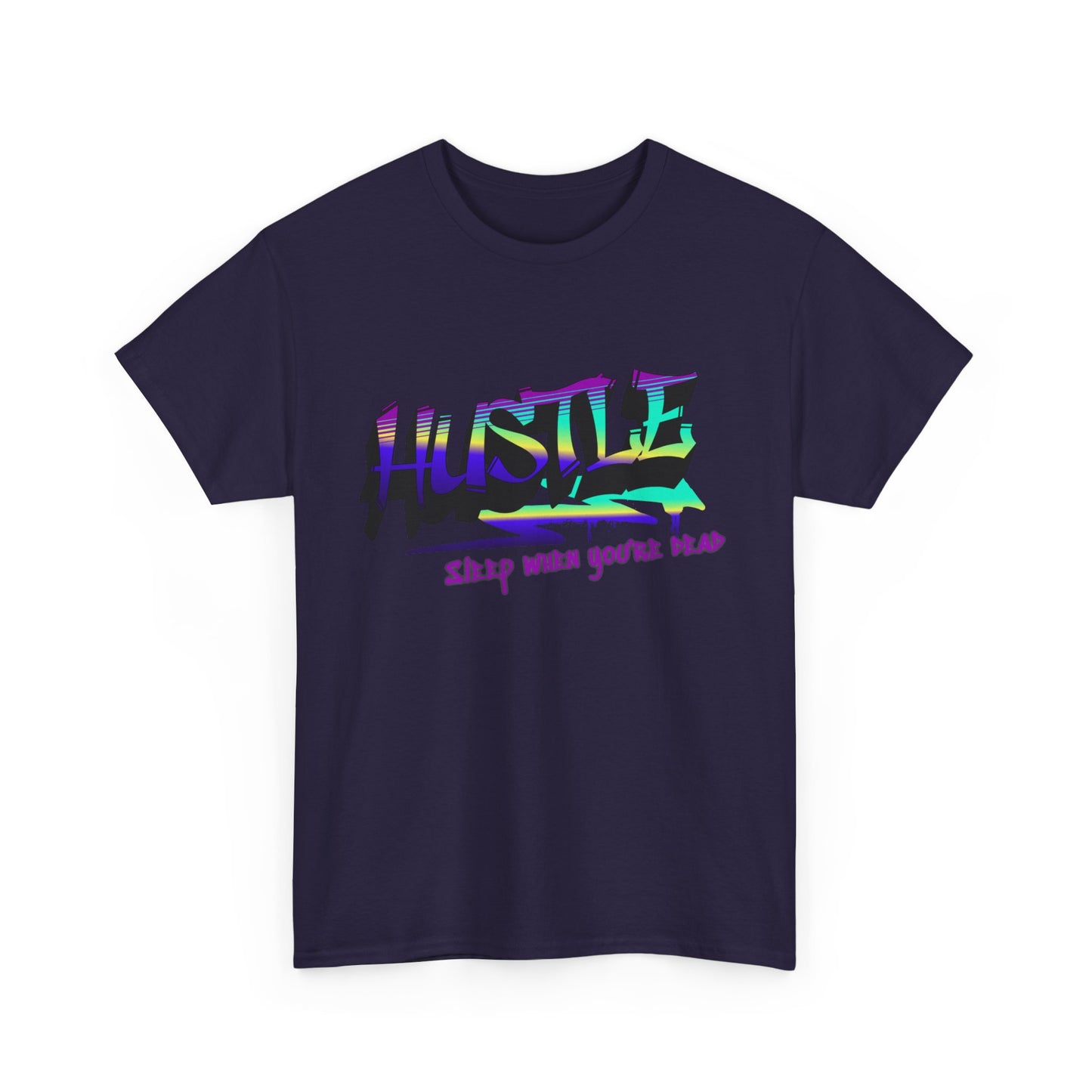 Hustle Hard - Vibrant Graffiti Design, Graffiti-Inspired Art, Motivational Merchandise, Entrepreneur Lifestyle Apparel, Unisex Motivational Gift