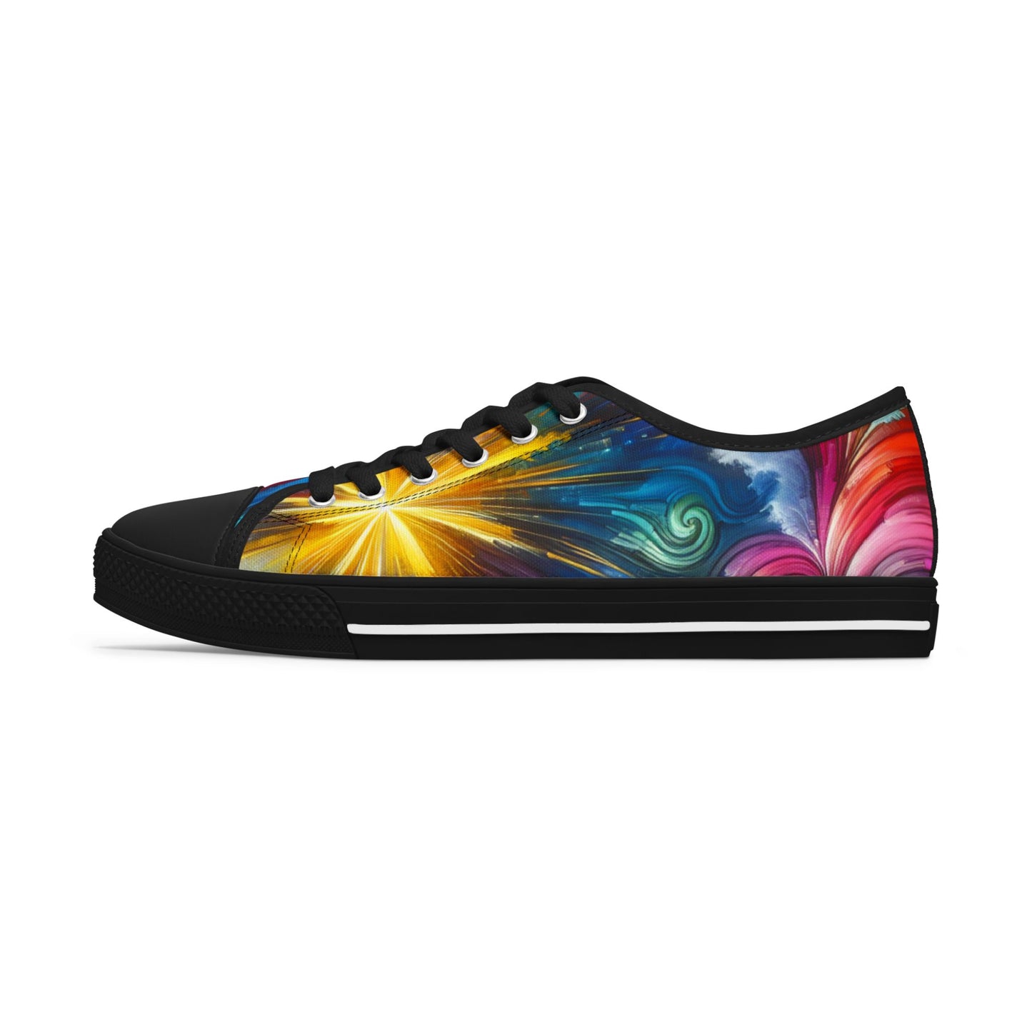 Vibrant Women's Low Top Sneakers, Colorful Casual Shoes, Trendy Tennis Shoes, Graffiti Sneakers, Lightweight Fashion Footwear