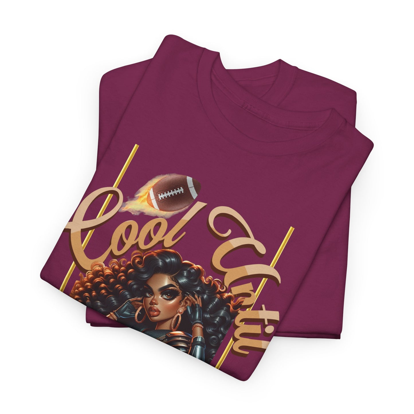 Cool Vibes Kickoff T-Shirt, Game Day Tee, Chic Football Apparel, Football Girl Shirt, Woman Glam Football Shirt, Cute Football Tees, Football Shirts