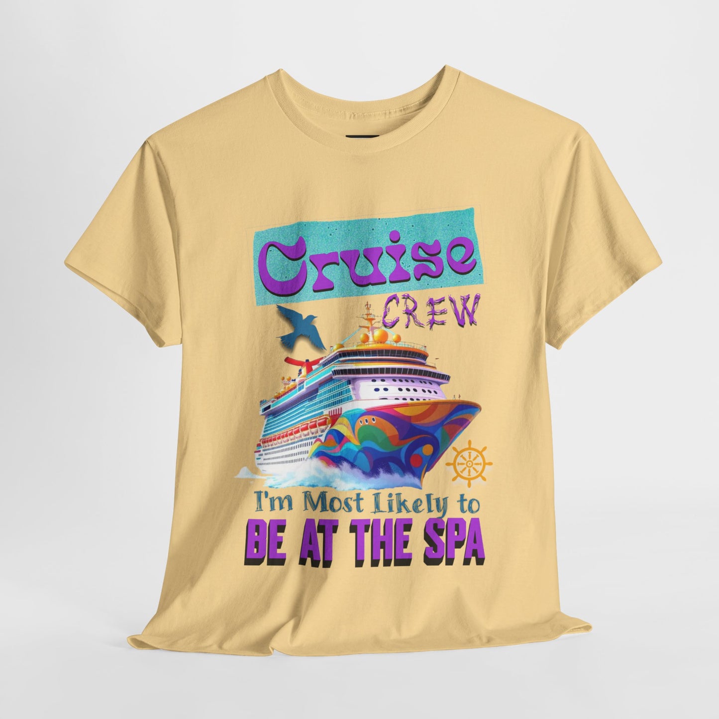 Cruise Crew Unisex Tee - Spa Day Vibes, Cruise Vacation T-Shirt, Funny Group Travel Apparel, Cruise Wear, Summer Fun Shirt