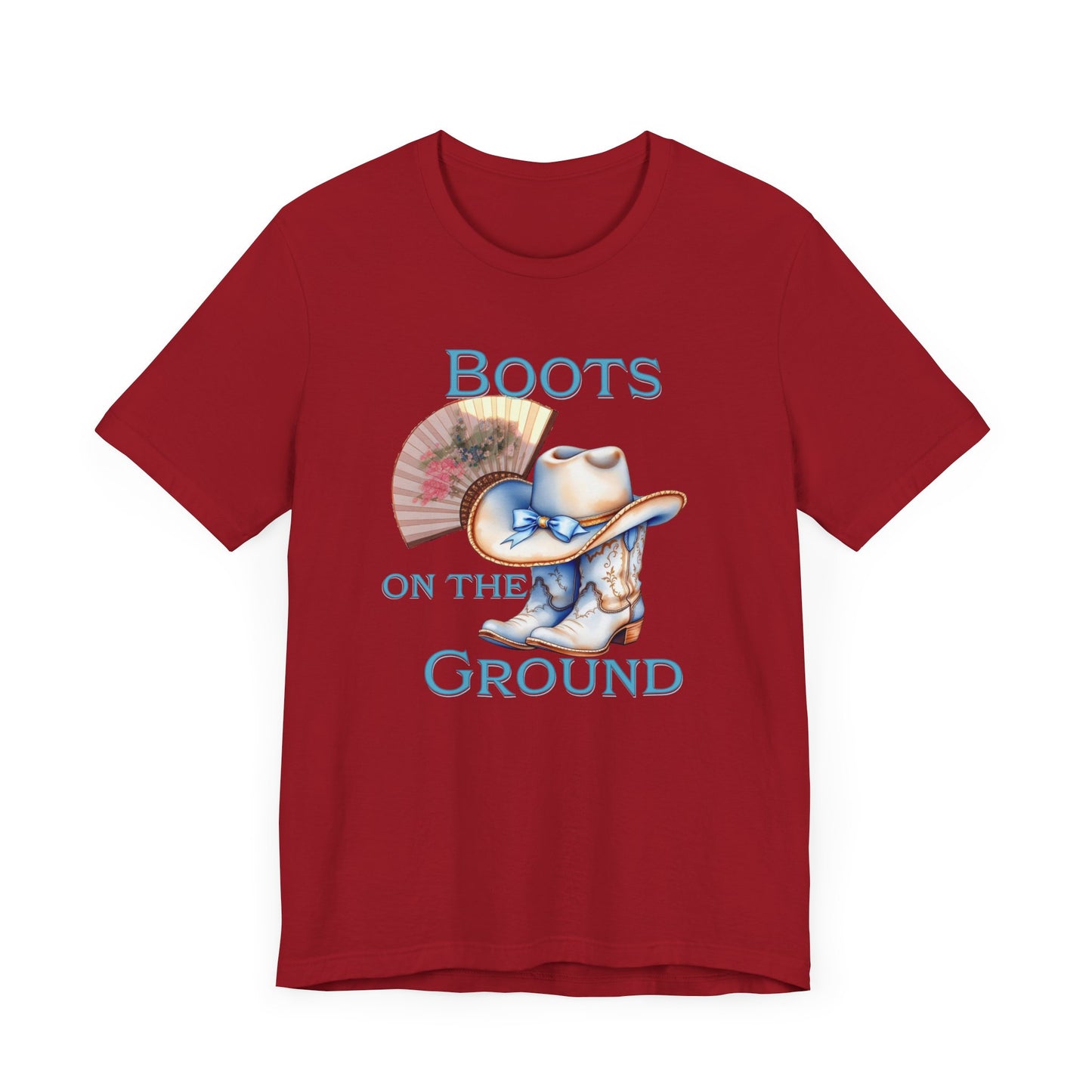 Cowboy Boots Graphic Tee - "Boots on the Ground" Inspired Design, Unisex Shirt for Men and Women, Country Music Lover Tees