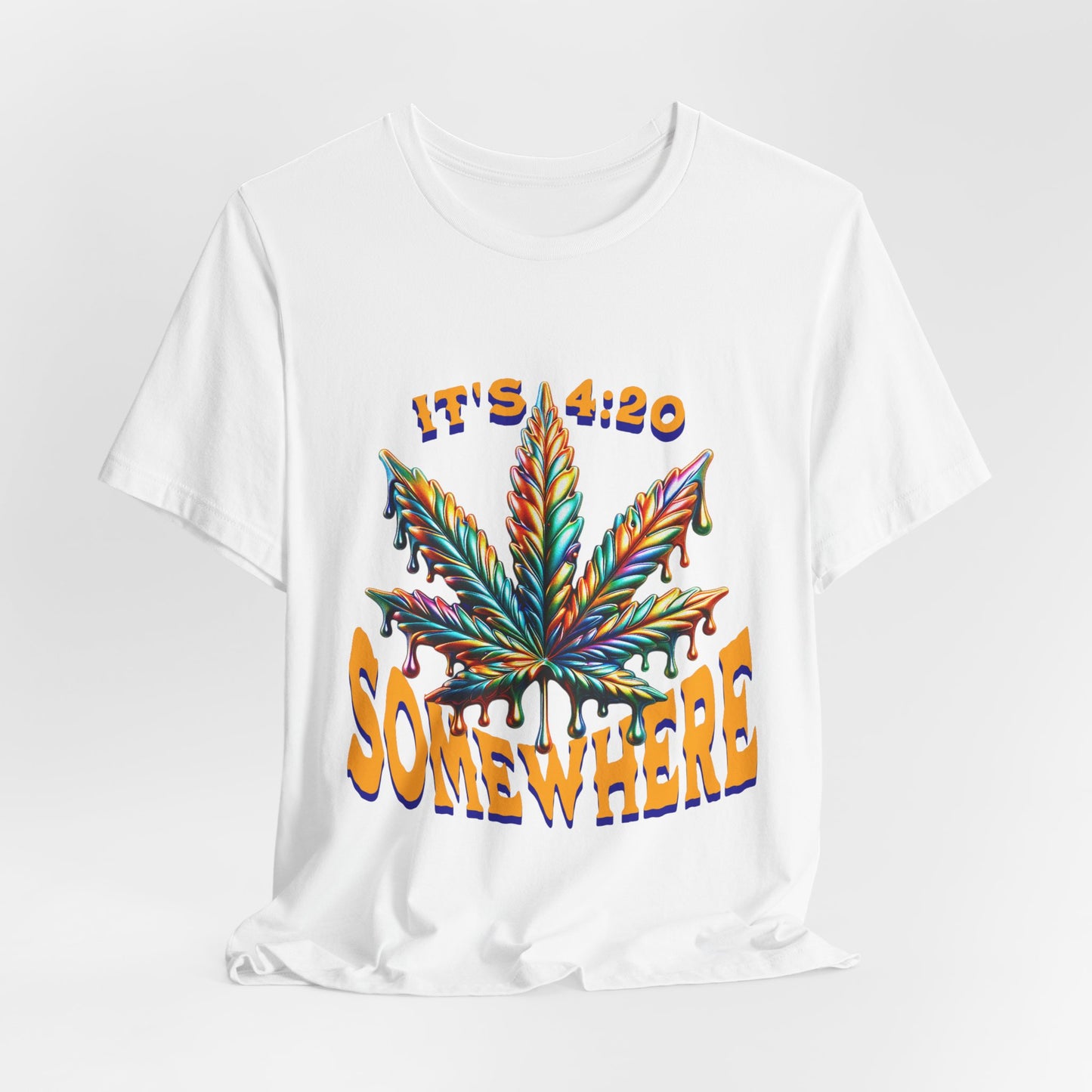 It's 420 Somewhere T-Shirt, Funny Marijuana Shirt, Cannabis Lifestyle Shirts, Funny Stoner Shirt, Cannabis Leaf T-Shirts, 420-Friendly Fashion