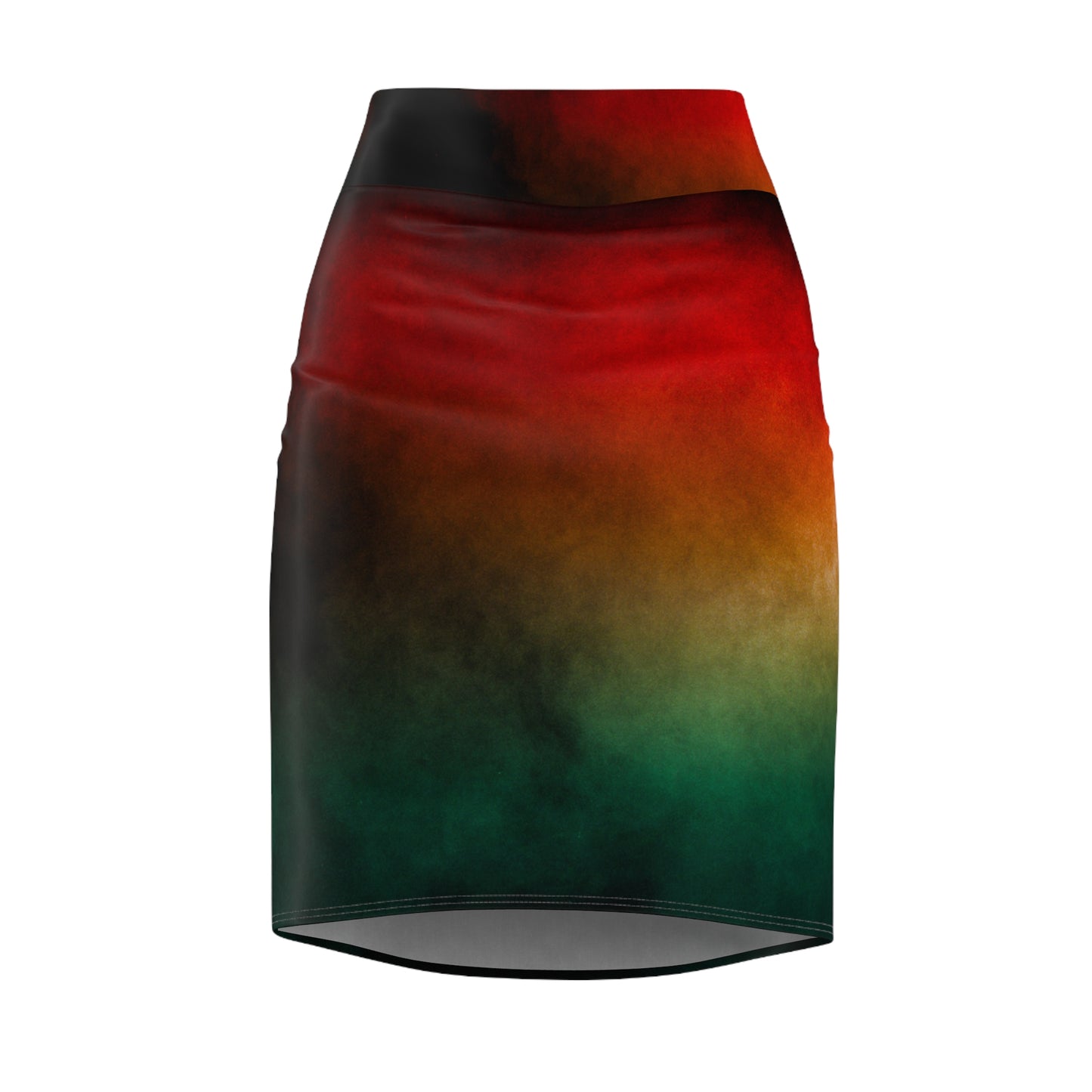 Women's Afrocentric Print Pencil Skirt, Red, Yellow, Green Pencil Skirt, Cute Pencil Skirt for Women,