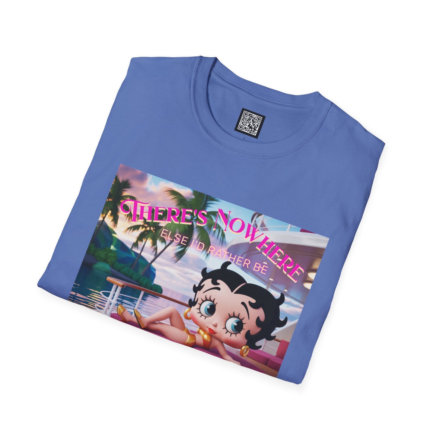 Betty Boop Tropical Unisex T-Shirt, Beach Lover Tee, Summer Vibes Shirt, Retro Cartoon Apparel, Gifts for Her, Fun Vacation Top