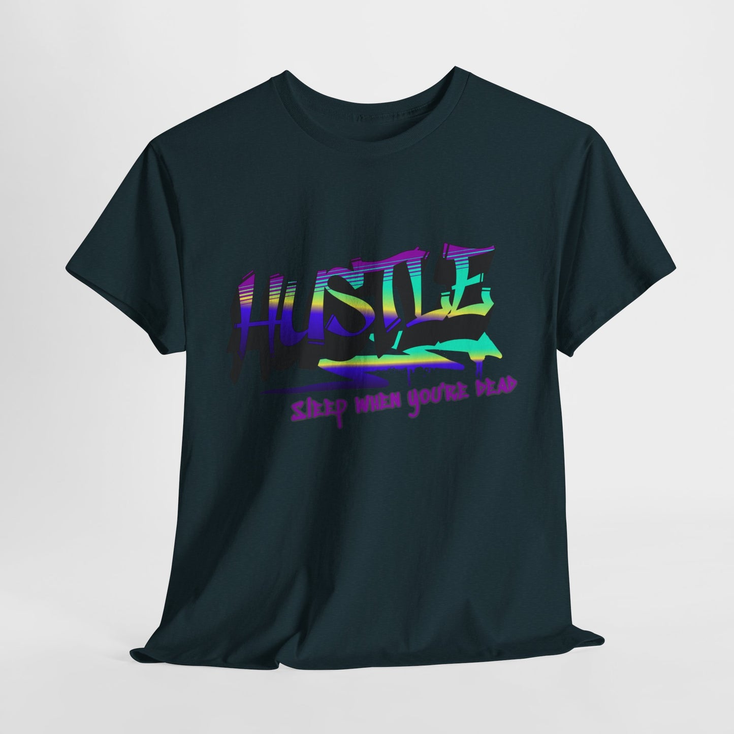 Hustle Hard - Vibrant Graffiti Design, Graffiti-Inspired Art, Motivational Merchandise, Entrepreneur Lifestyle Apparel, Unisex Motivational Gift
