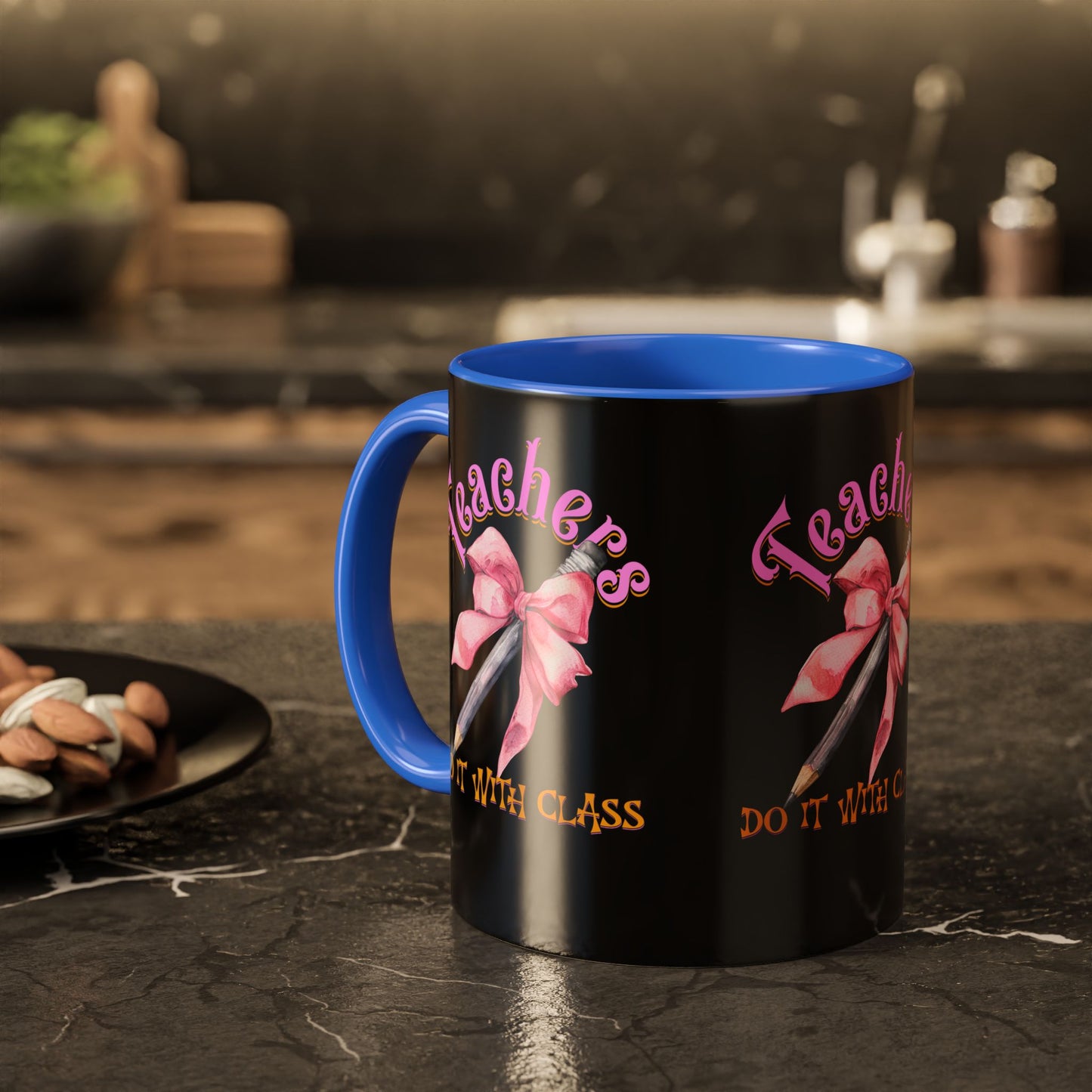 Colorful Mugs (11oz, 15oz), Teacher Appreciation Gift, Cute Gift for Teachers, Coffee Mug for Teachers, Coquette Bow Coffee Mug
