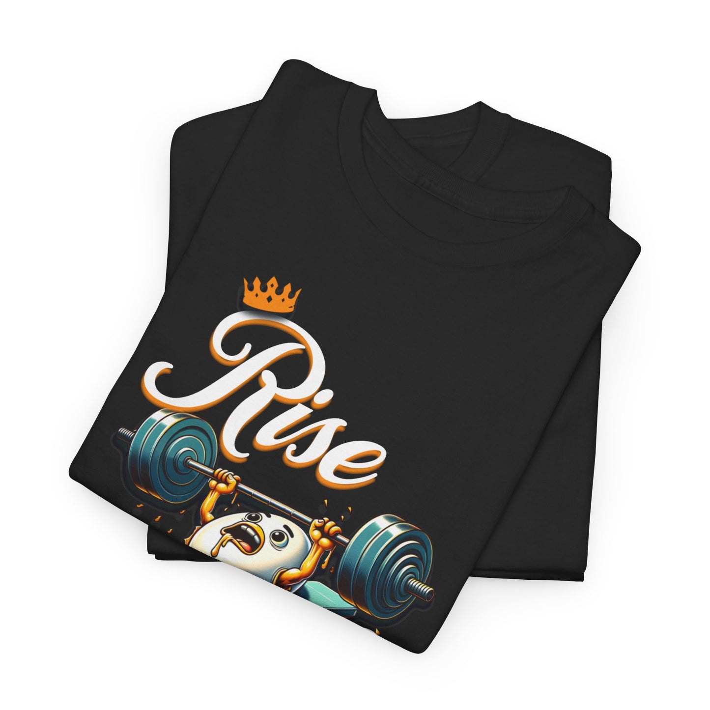 Egg-cellent Grind T-Shirts, Rise & Grind Gym Motivational Unisex Tee, Humorous T-Shirt for Fitness Enthusiasts, Motivational Cute Fitness T-Shirt
