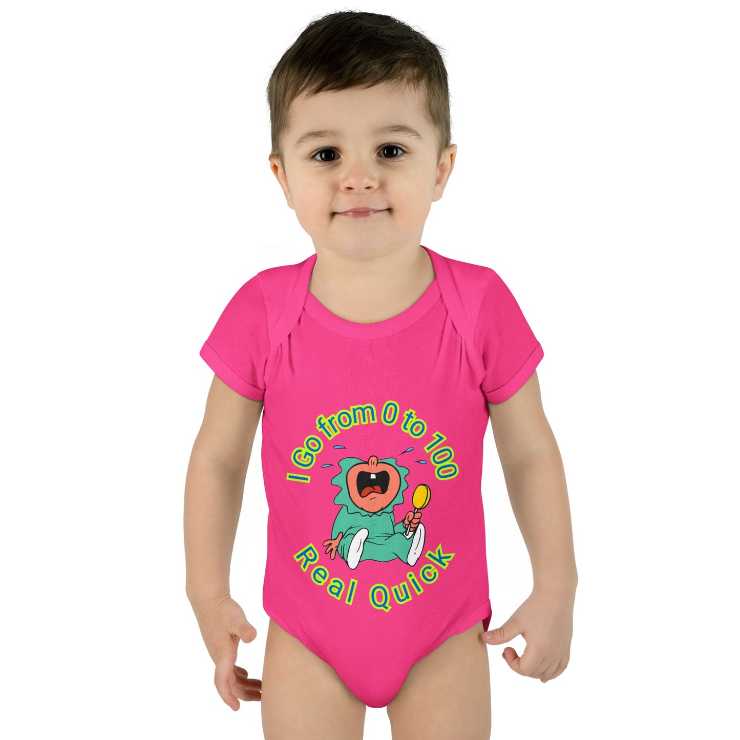 Funny Baby Onesies from 0 to 24 Months, Cute Colorful Baby Onesies for Boy or Girl, From 0 to 100 Real Quick, Newborn Baby Shower Gifts