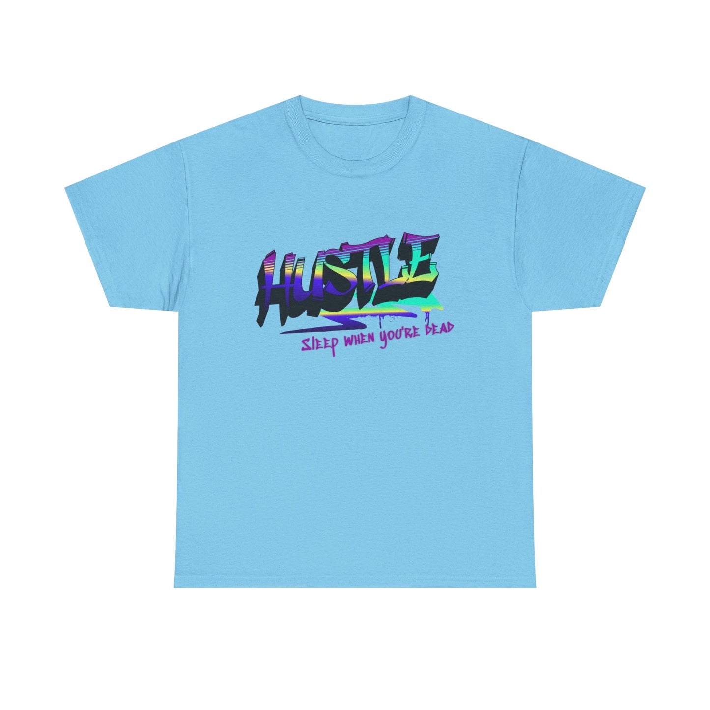 Hustle Hard - Vibrant Graffiti Design, Graffiti-Inspired Art, Motivational Merchandise, Entrepreneur Lifestyle Apparel, Unisex Motivational Gift