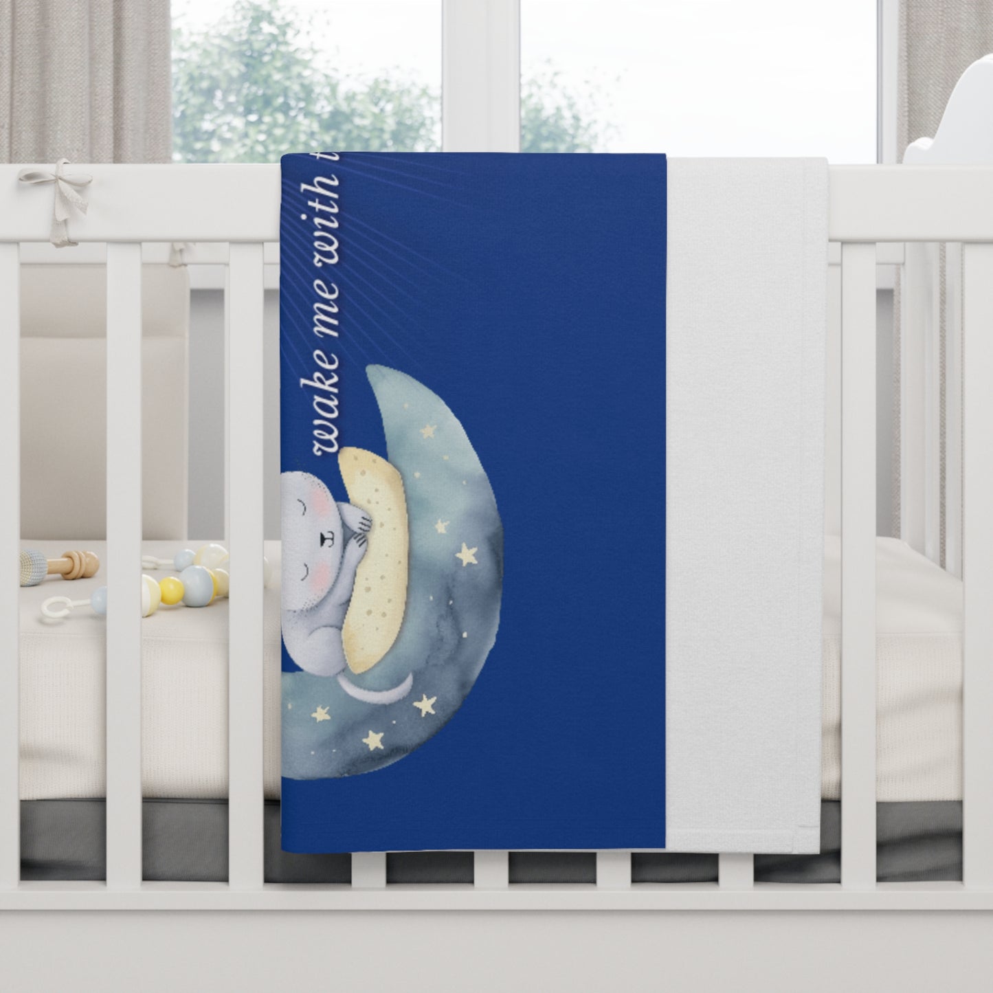 Soft Fleece Baby Blanket - Now I Lay Me Down to Sleep Blanket for Newborns and Toddlers, Nighttime Prayer Design for Comfort and Security,,