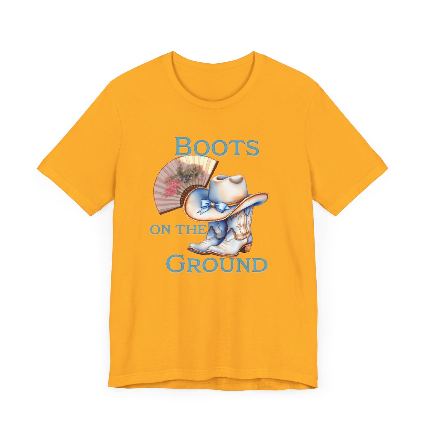 Cowboy Boots Graphic Tee - "Boots on the Ground" Inspired Design, Unisex Shirt for Men and Women, Country Music Lover Tees