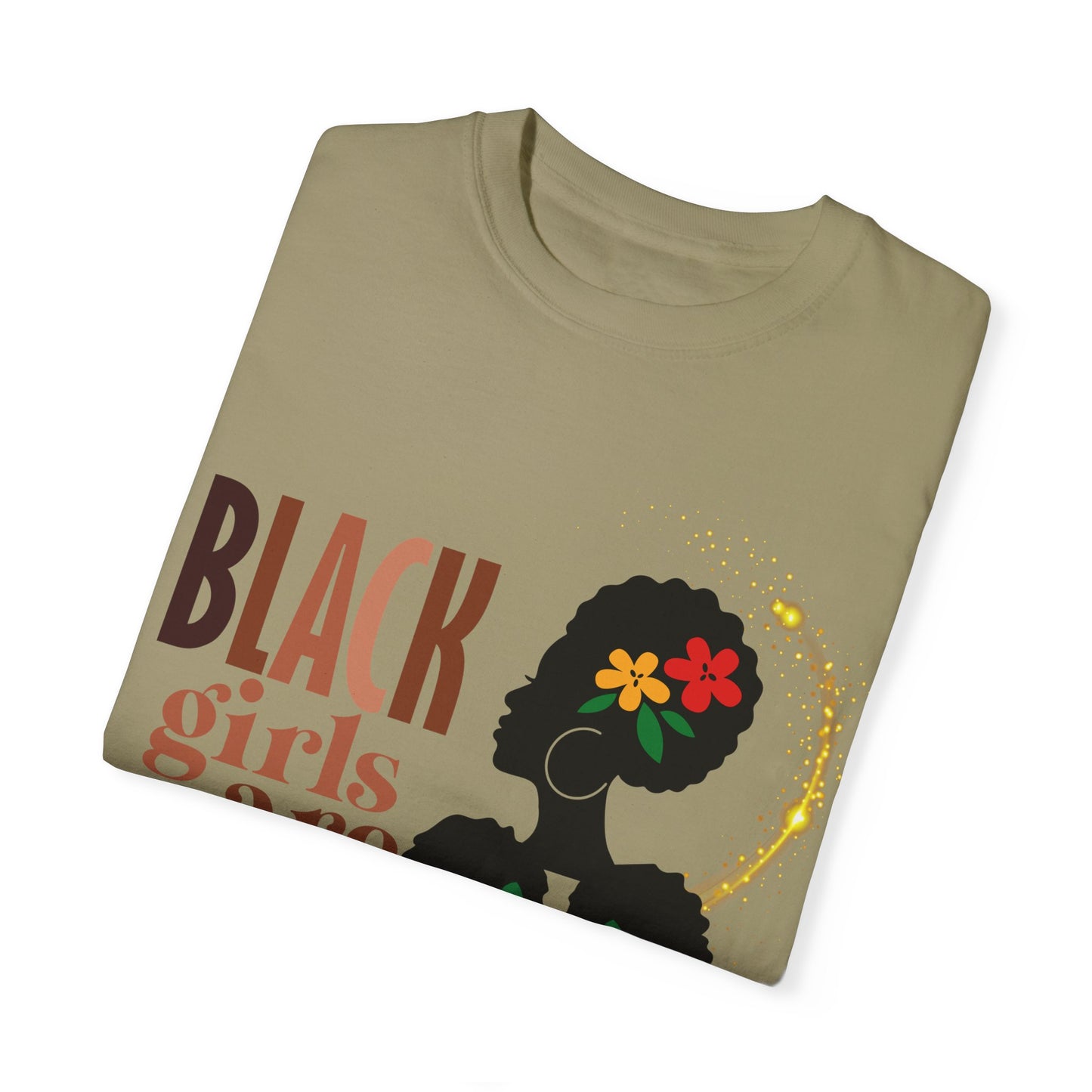 Black Girl Magic Unisex Garment-Dyed T-shirt, Mother's Day Gift, Matching Daughter T-shirt Sold Separately