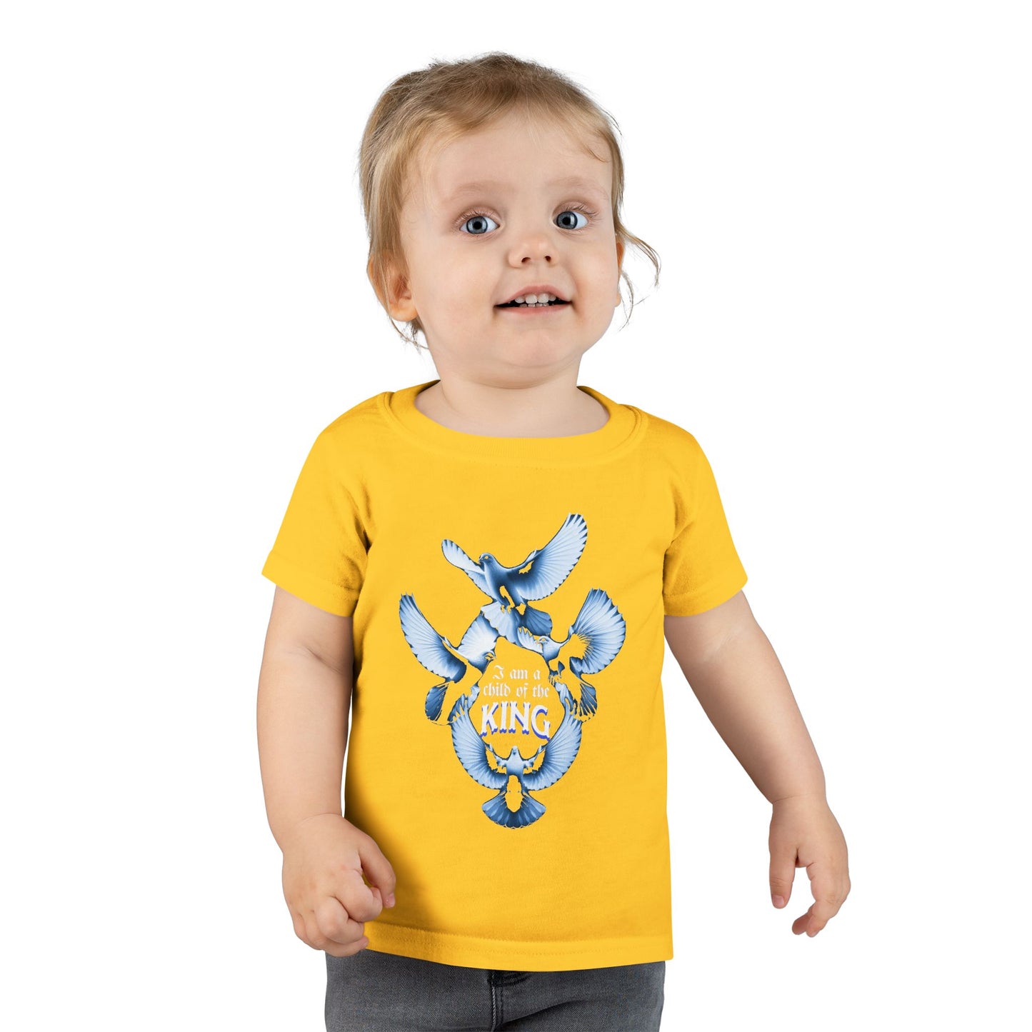 Toddler T-Shirt - "I Am a Child of the King" - Inspirational Tees for Toddlers, Religious T-Shirts for Infants and Toddlers