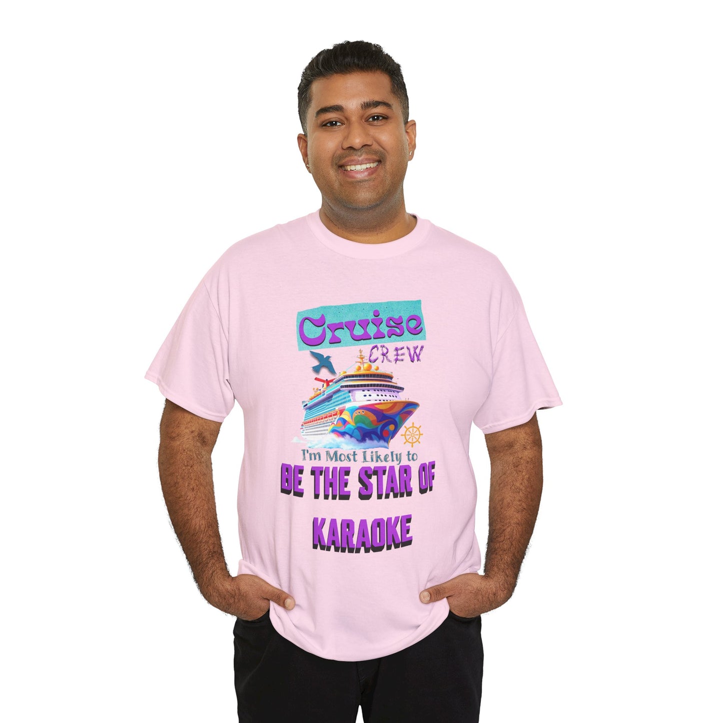 Cruising Karaoke Unisex Tee - Fun Cruise Travel Shirt, Cruise Vacation Outfit, Cruise Summer Party Gear, Gift for Cruise Lovers, Funny Shirt