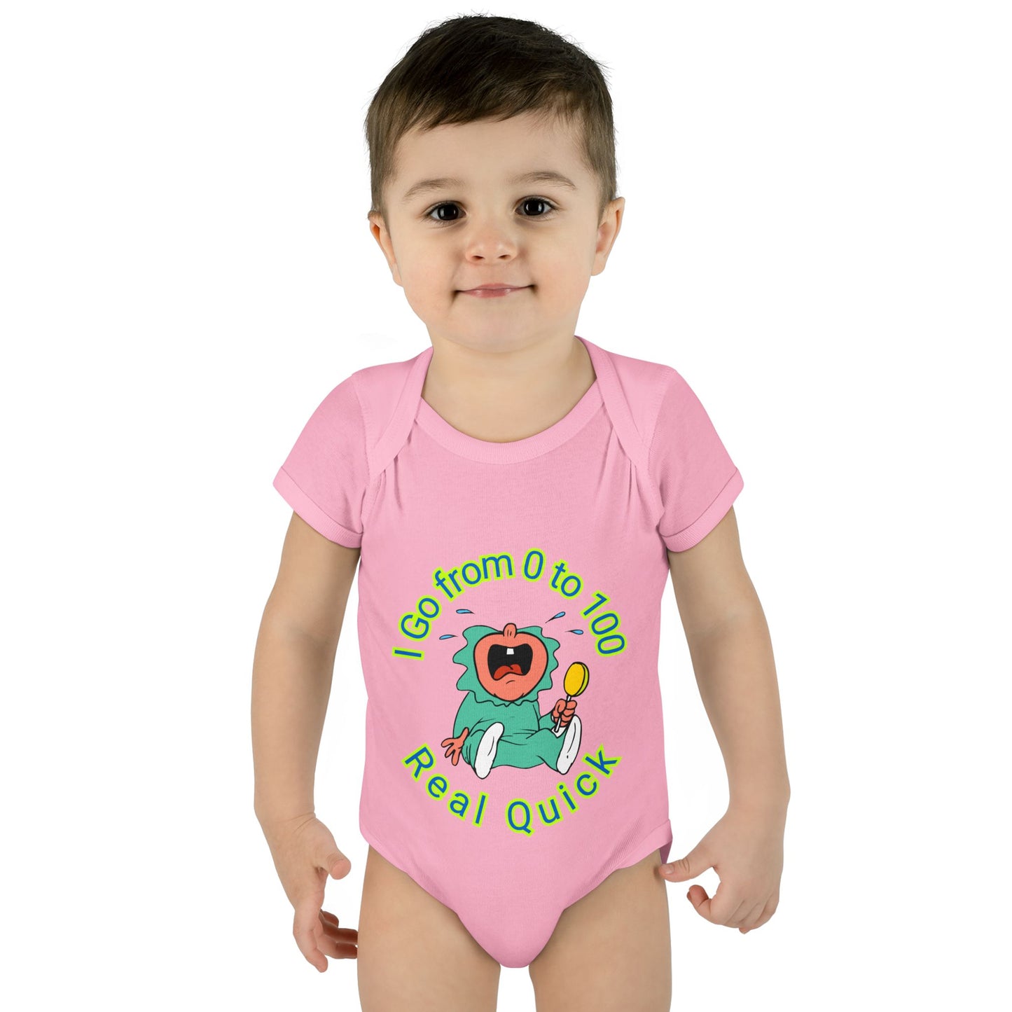 Funny Baby Onesies from 0 to 24 Months, Cute Colorful Baby Onesies for Boy or Girl, From 0 to 100 Real Quick, Newborn Baby Shower Gifts