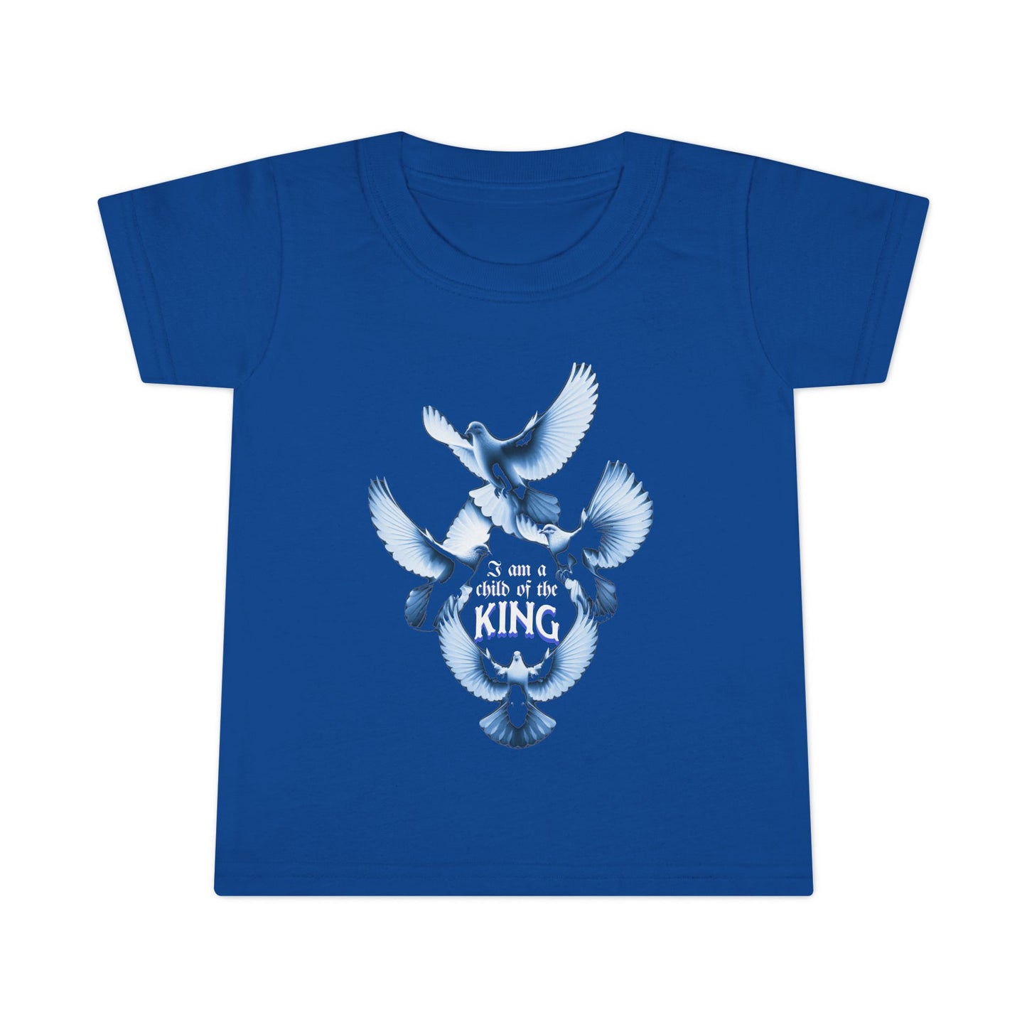 Toddler T-Shirt - "I Am a Child of the King" - Inspirational Tees for Toddlers, Religious T-Shirts for Infants and Toddlers