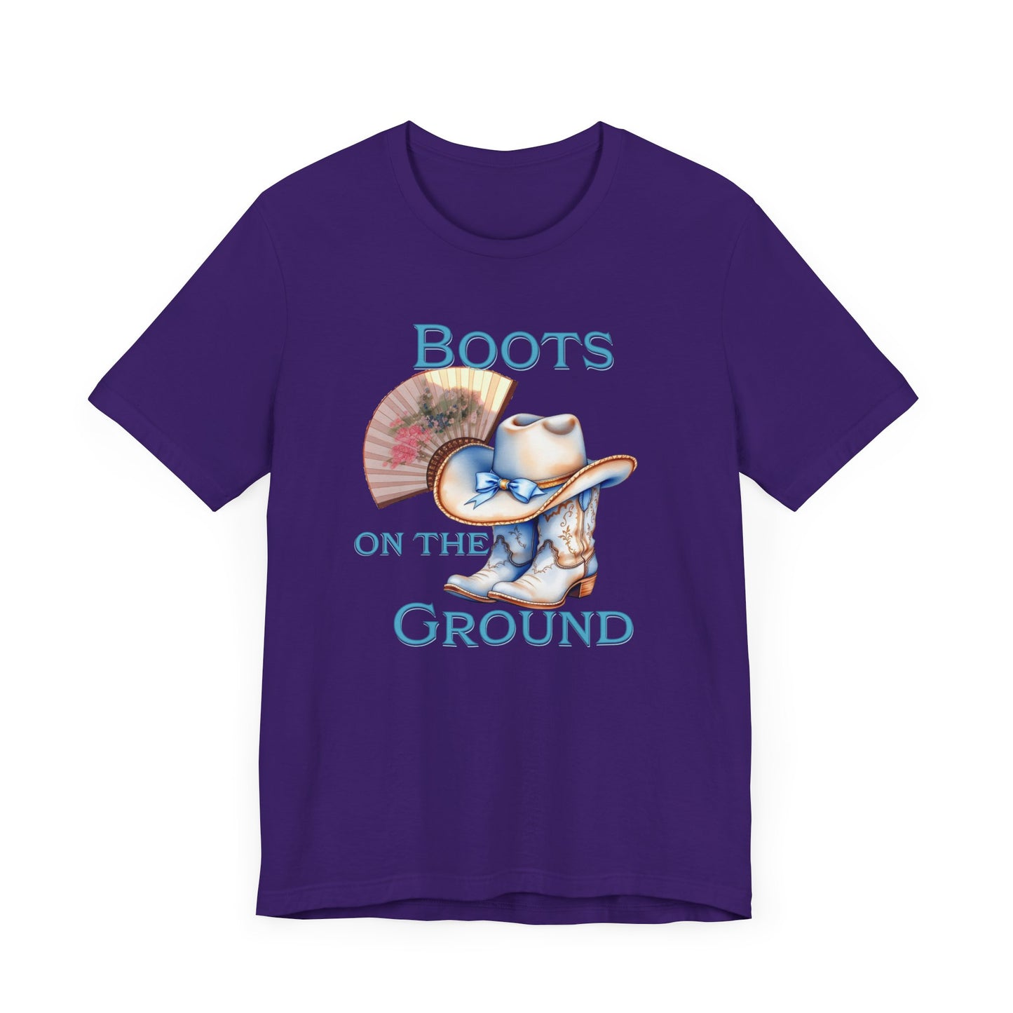 Cowboy Boots Graphic Tee - "Boots on the Ground" Inspired Design, Unisex Shirt for Men and Women, Country Music Lover Tees