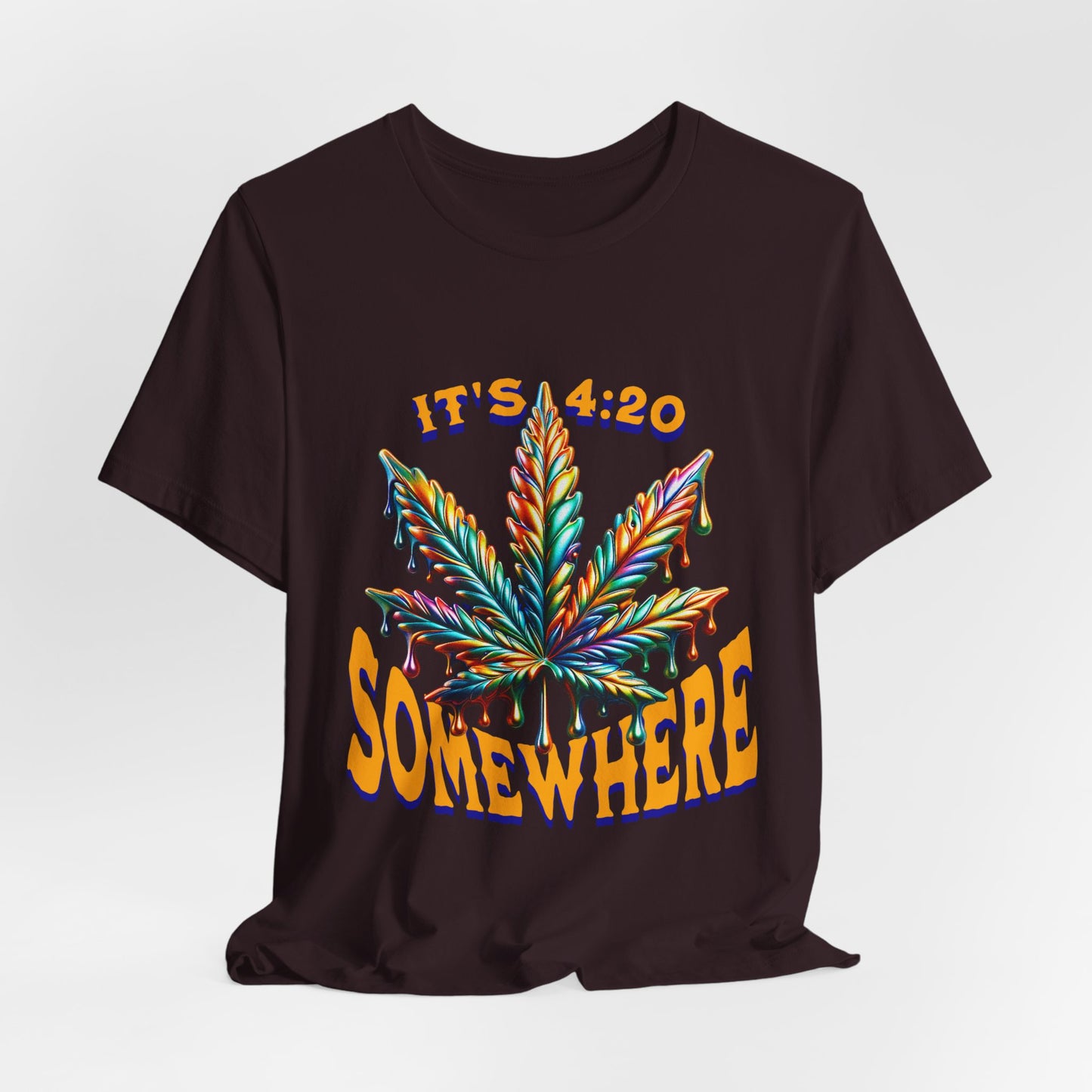 It's 420 Somewhere T-Shirt, Funny Marijuana Shirt, Cannabis Lifestyle Shirts, Funny Stoner Shirt, Cannabis Leaf T-Shirts, 420-Friendly Fashion