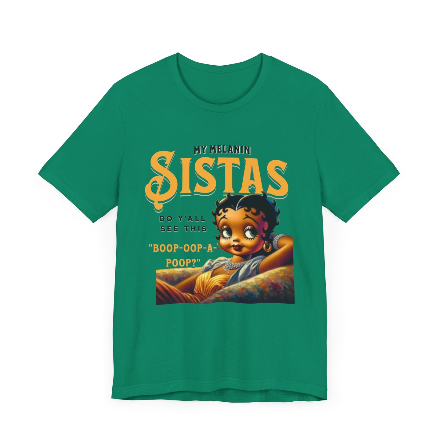 Melanin Betty Boop, 92% Black Woman Shirt, Black Girl Magic Tees, Black Culture T-Shirts, Humorous Betty Boop Shirts, Betty Boop T-Shirts