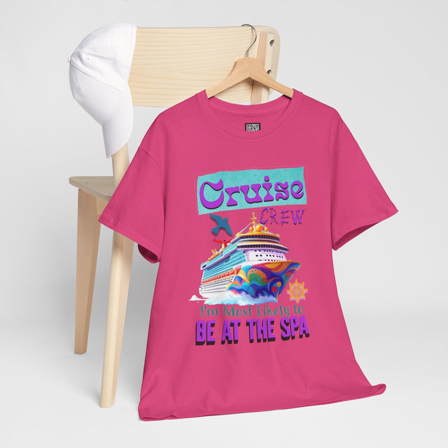 Cruise Crew Unisex Tee - Spa Day Vibes, Cruise Vacation T-Shirt, Funny Group Travel Apparel, Cruise Wear, Summer Fun Shirt