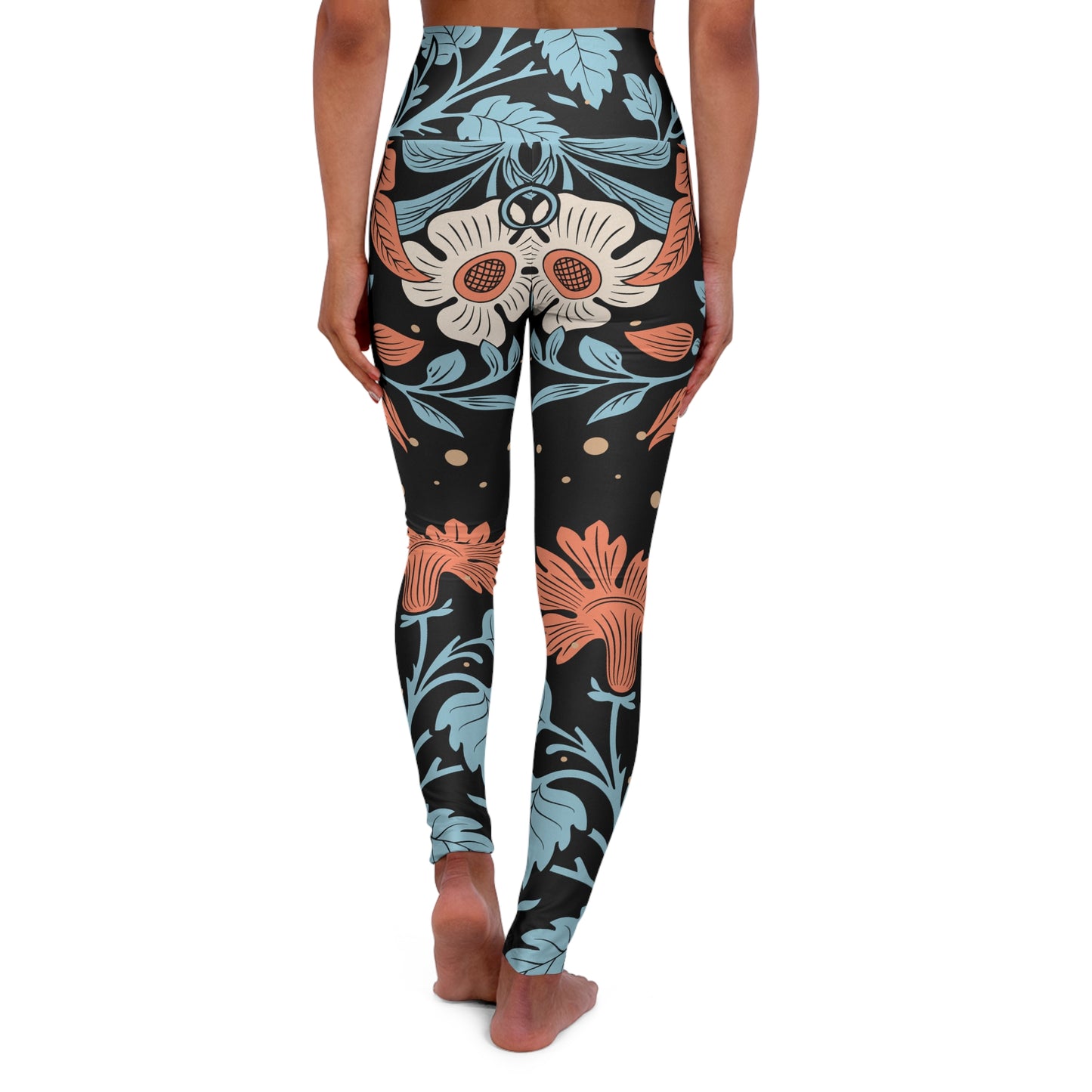 Floral High Waisted Yoga Leggings | Fitness Apparel, Activewear, Workout Pants, Yoga Gear, Women’s Leggings, Activewear for Women