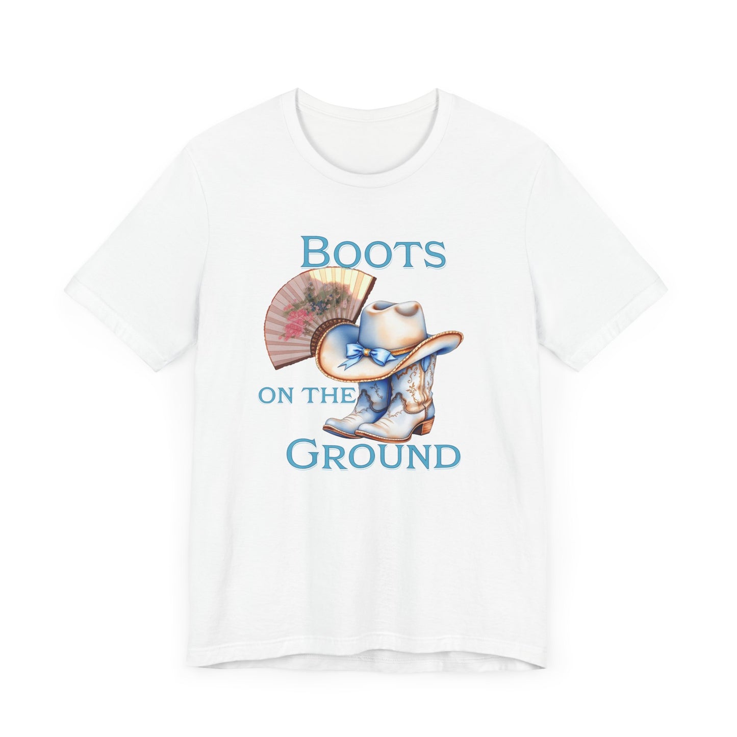 Cowboy Boots Graphic Tee - "Boots on the Ground" Inspired Design, Unisex Shirt for Men and Women, Country Music Lover Tees