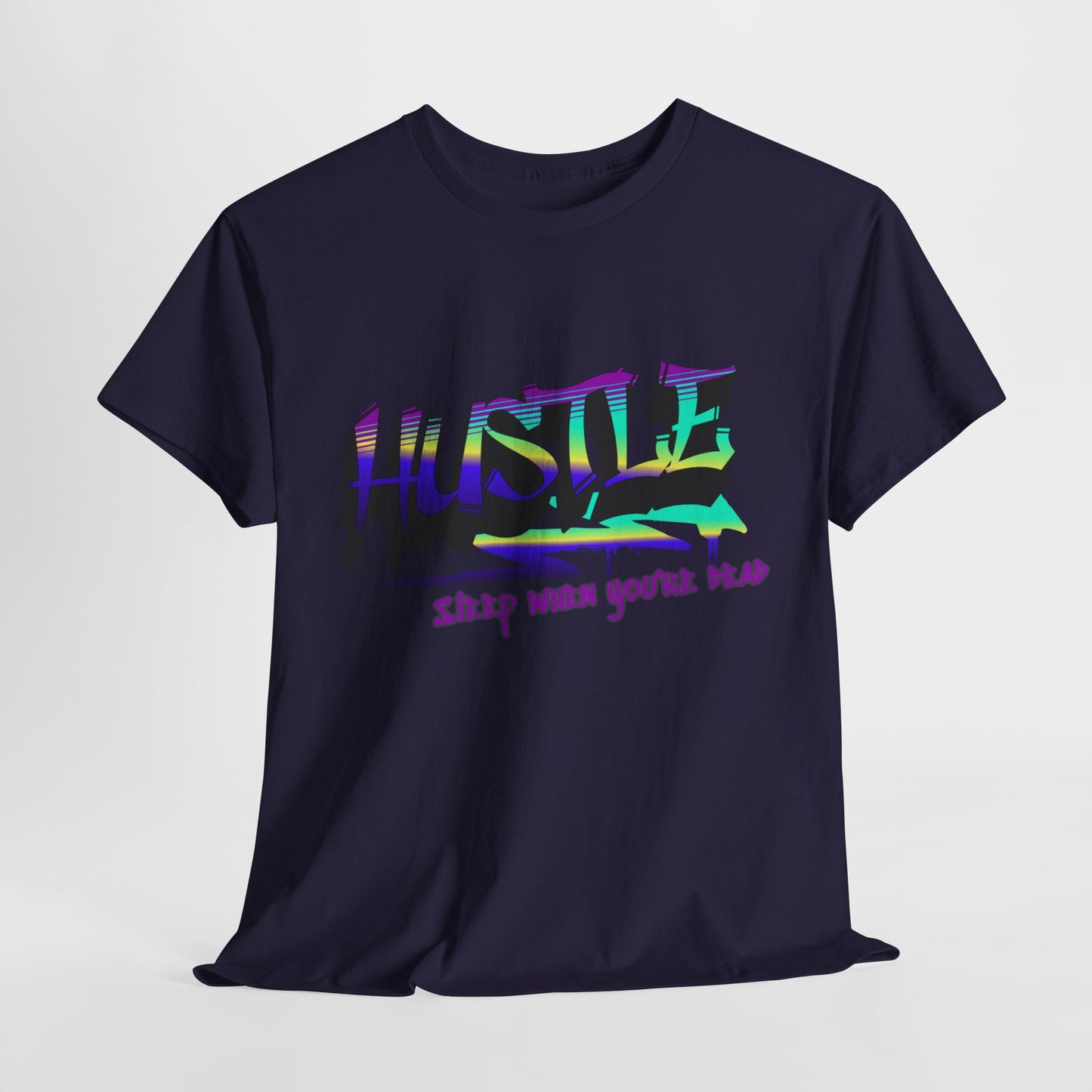 Hustle Hard - Vibrant Graffiti Design, Graffiti-Inspired Art, Motivational Merchandise, Entrepreneur Lifestyle Apparel, Unisex Motivational Gift