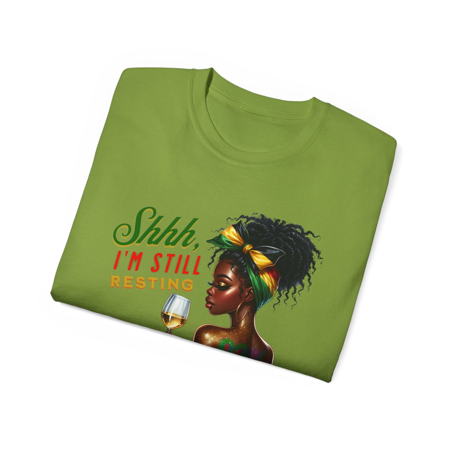 92% Black Women – Shhh, I’m Still Resting Tee, Melanin Magic Shirts, Black Women Empowerment Shirt, Black Excellence Tees, Self-Care & Rest