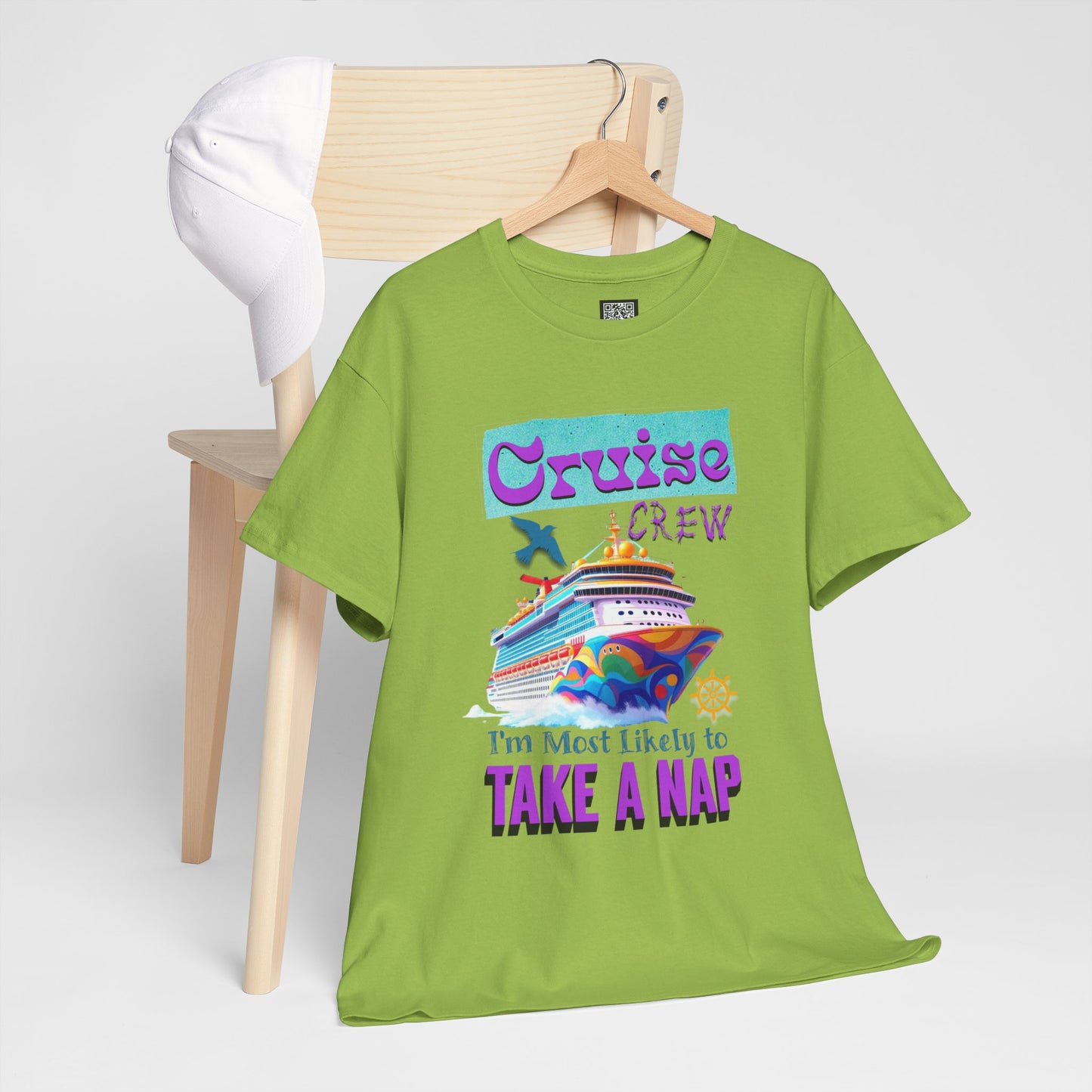 Cruise Crew Nap Tee, Unisex Cotton Shirt, Fun Cruise Vacation Apparel, Cruising Nautical Gift, Group Travel Outfit, Fun Cruise Shirt