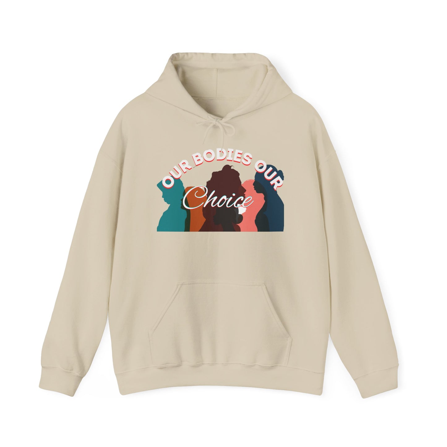 Our Bodies Our Choice Women's Heavy Blend™ Hooded Sweatshirt