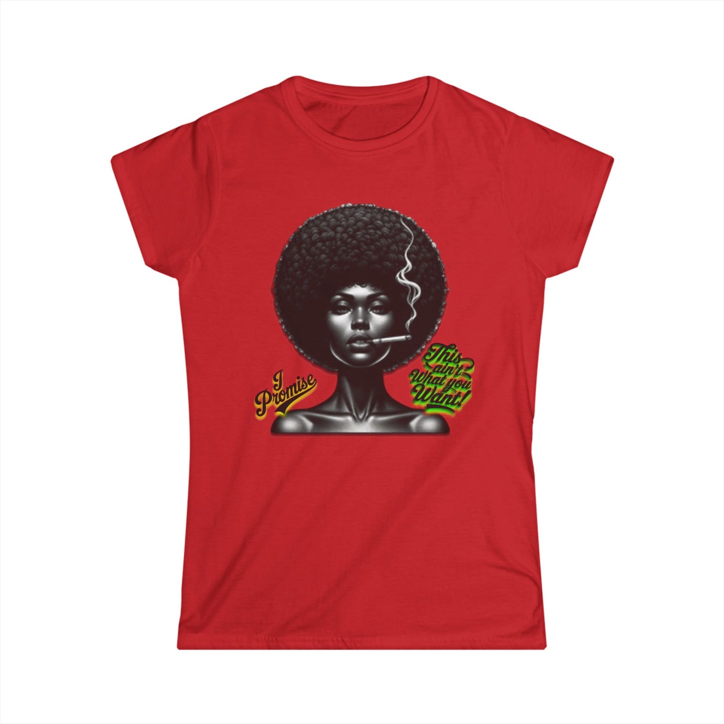 Black Woman Graphic Tee - "I Promise This Ain’t What You Want", Melanin T-Shirts for Black Women, 92% Black Women Shirts, Black Girl Magic Tee