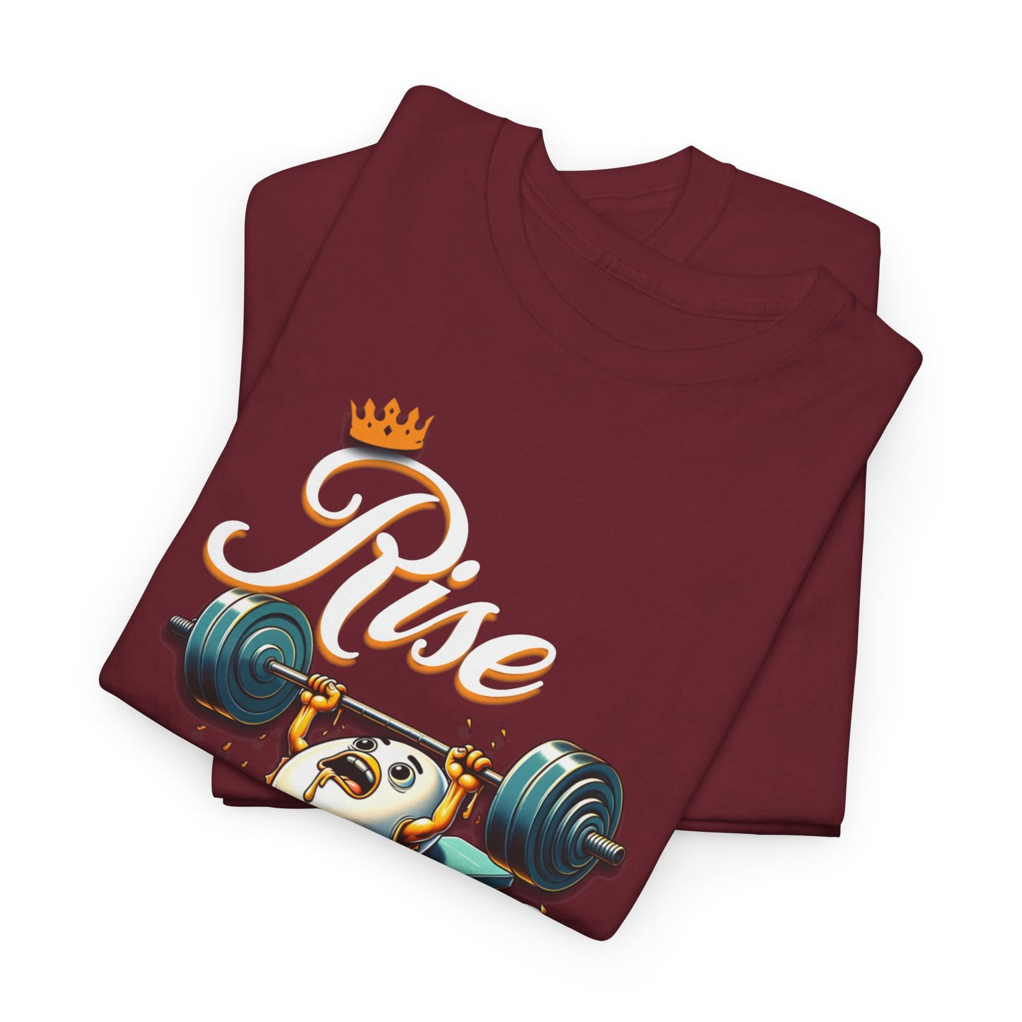 Egg-cellent Grind T-Shirts, Rise & Grind Gym Motivational Unisex Tee, Humorous T-Shirt for Fitness Enthusiasts, Motivational Cute Fitness T-Shirt