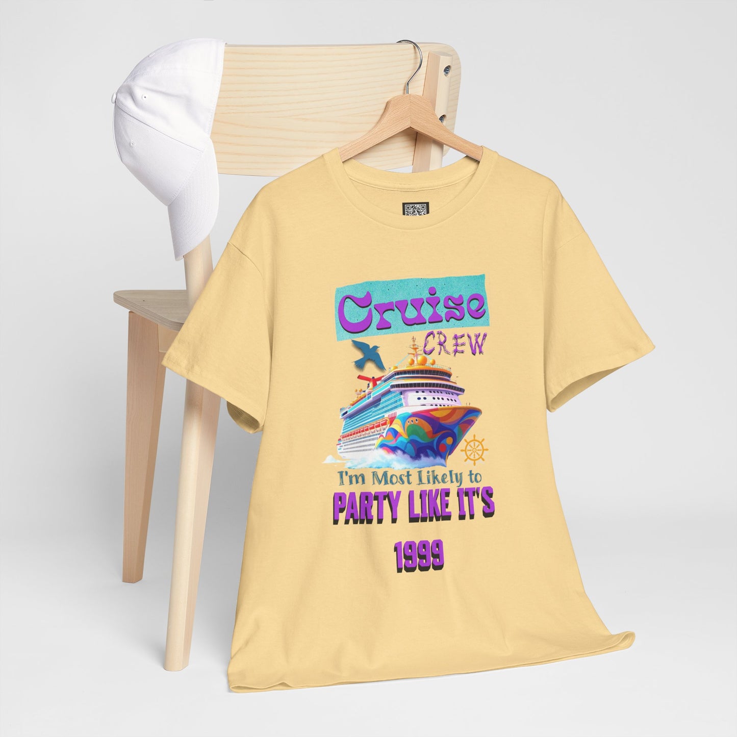 Cruise Crew Heavy Cotton Tee - Party Like It's 1999, Cruise Vacation T-Shirt, Summer Cruise Shirt, Fun Travel Apparel, Gift for Cruise Enthusiasts