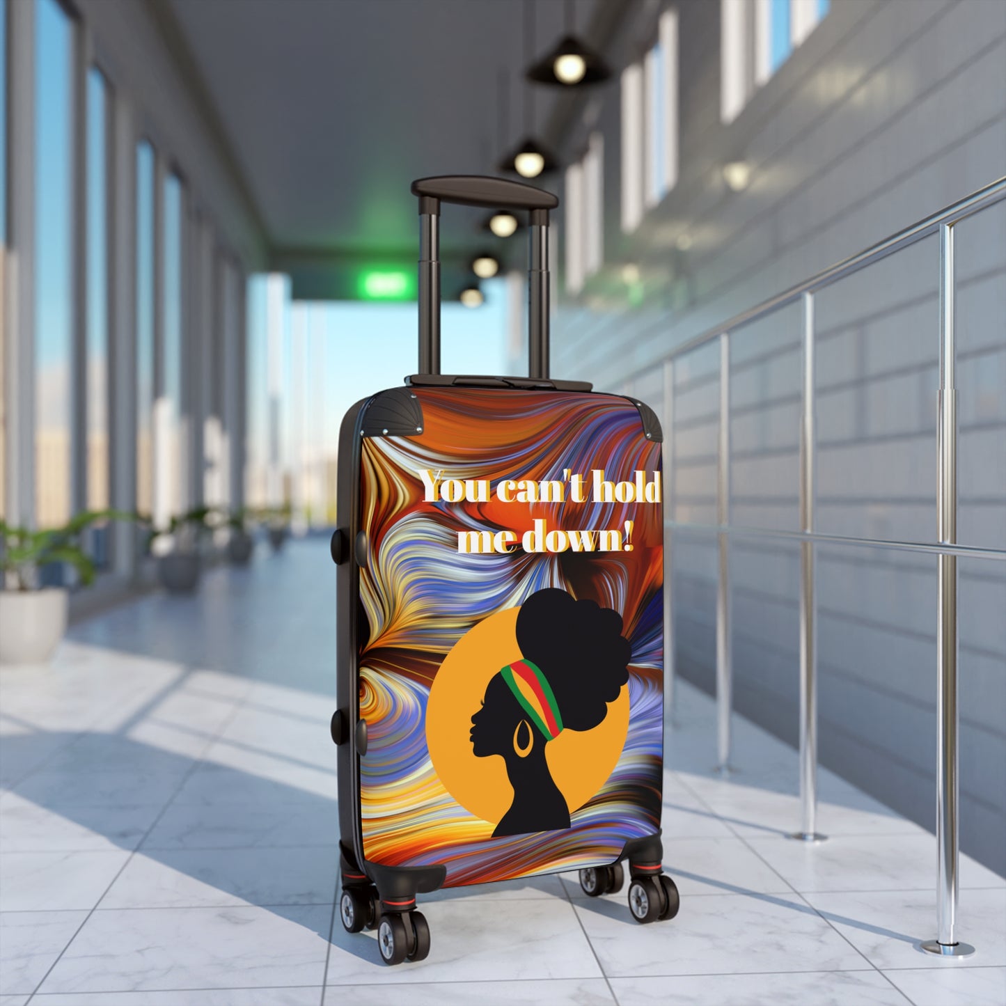 Afrocentric Suitcase for Women, Personalization Available Upon Request