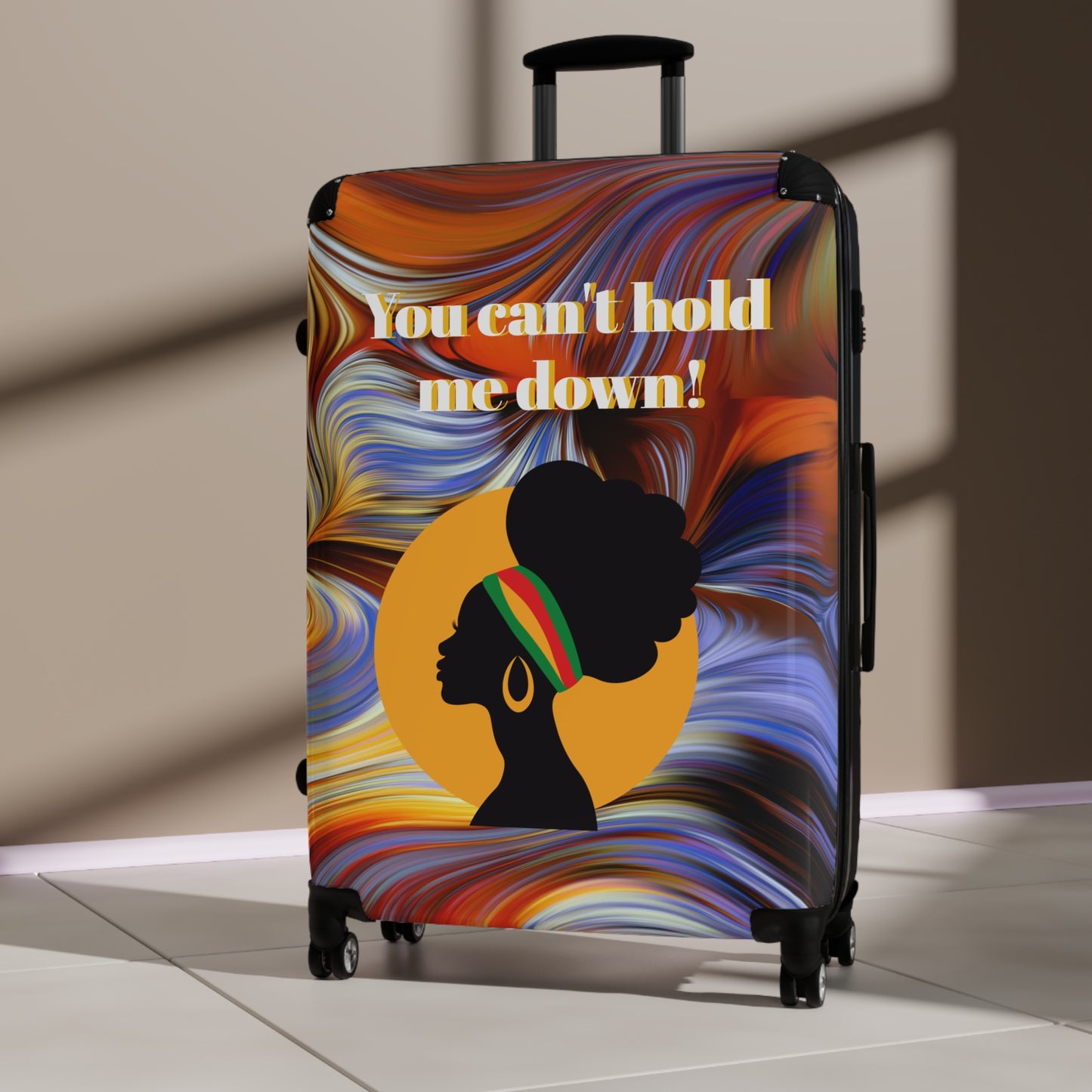 Afrocentric Suitcase for Women, Personalization Available Upon Request