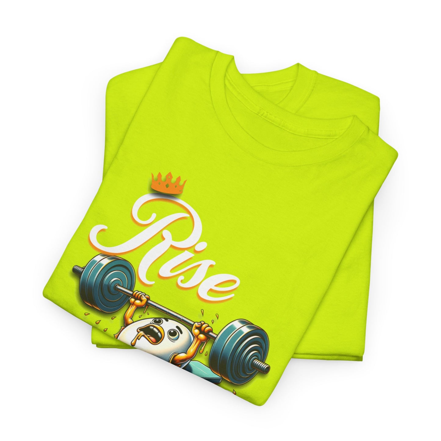 Egg-cellent Grind T-Shirts, Rise & Grind Gym Motivational Unisex Tee, Humorous T-Shirt for Fitness Enthusiasts, Motivational Cute Fitness T-Shirt