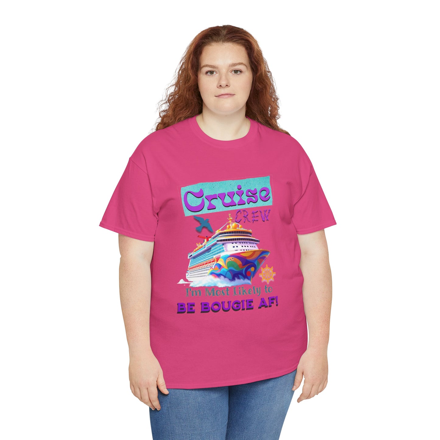 Cruise Crew Tee - I'm Most Likely to Be Bougie AF, Travel Shirt, Vacation Apparel, Cruise Outfits, Summer Fun Clothing for the Bougie Crew