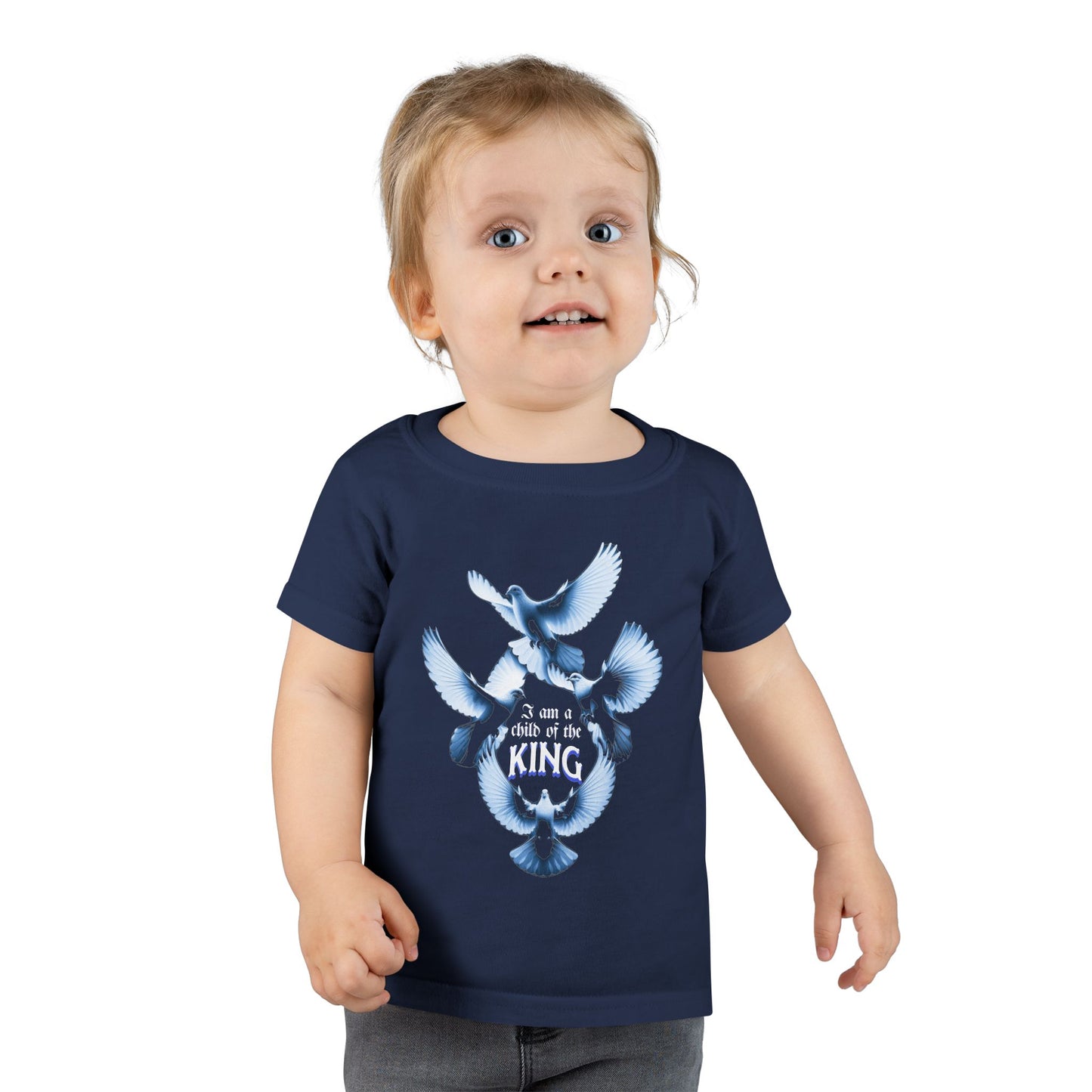Toddler T-Shirt - "I Am a Child of the King" - Inspirational Tees for Toddlers, Religious T-Shirts for Infants and Toddlers