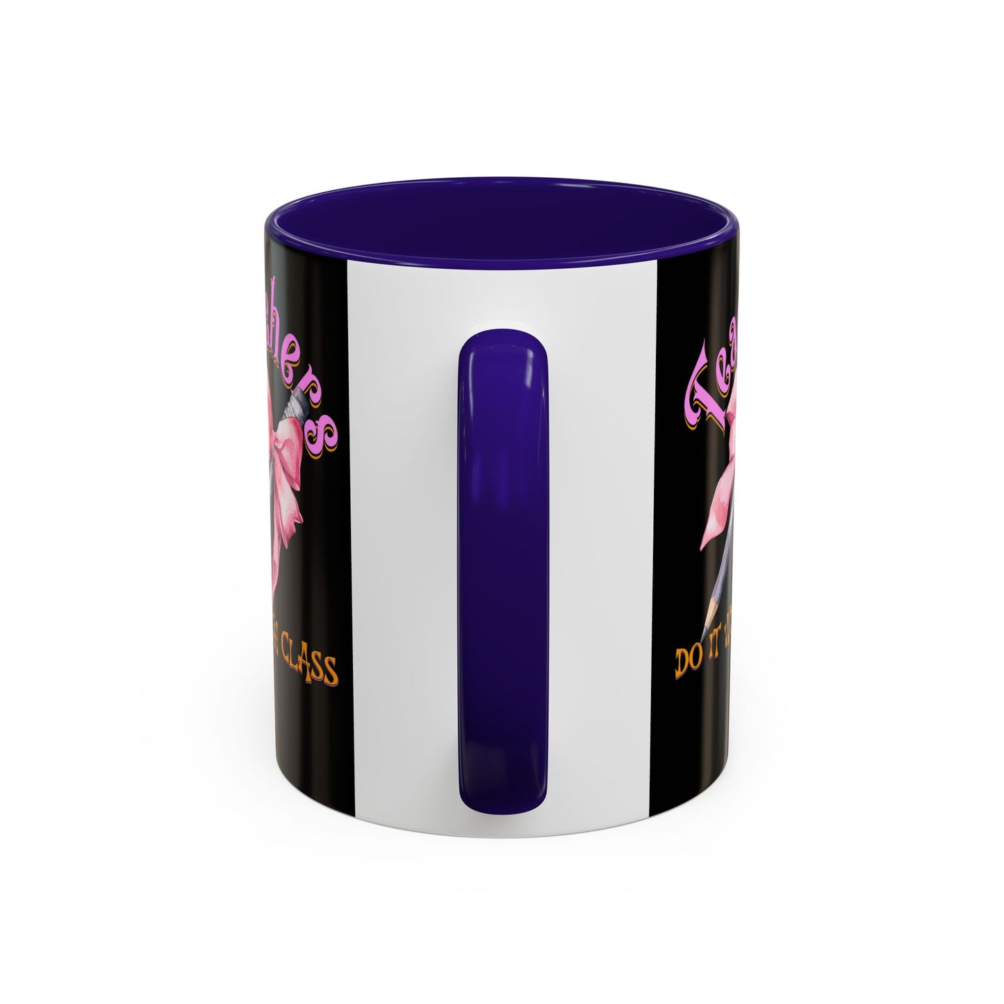 Colorful Mugs (11oz, 15oz), Teacher Appreciation Gift, Cute Gift for Teachers, Coffee Mug for Teachers, Coquette Bow Coffee Mug