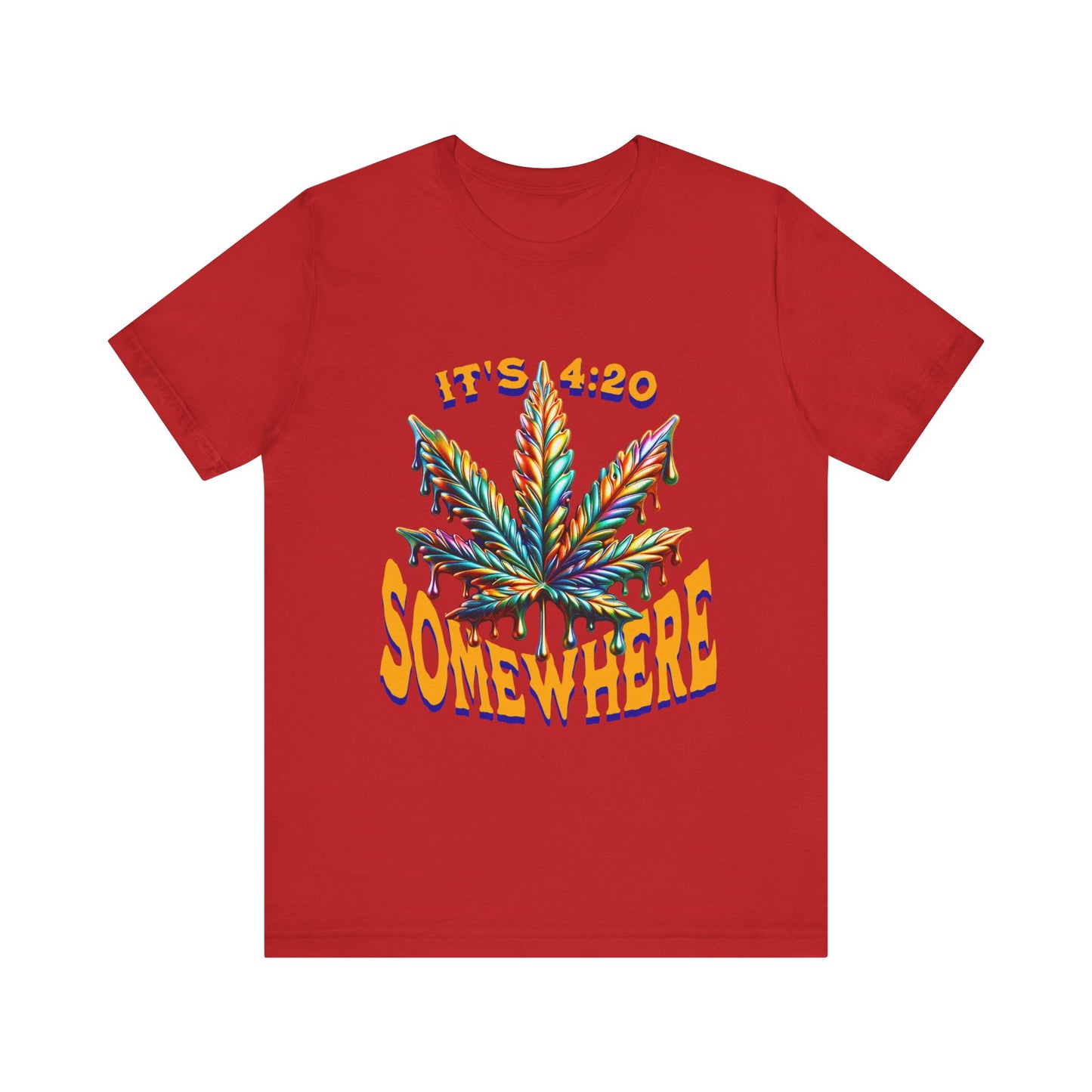 It's 420 Somewhere T-Shirt, Funny Marijuana Shirt, Cannabis Lifestyle Shirts, Funny Stoner Shirt, Cannabis Leaf T-Shirts, 420-Friendly Fashion