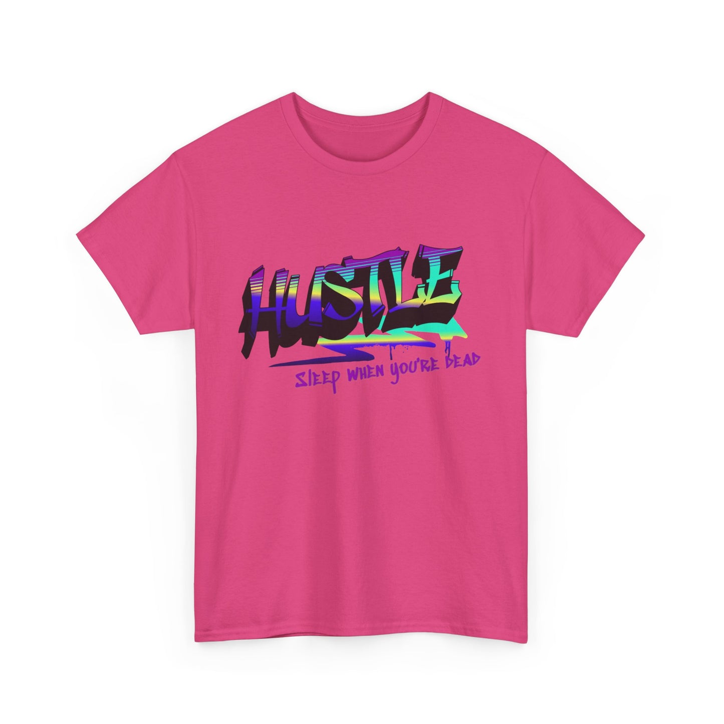 Hustle Hard - Vibrant Graffiti Design, Graffiti-Inspired Art, Motivational Merchandise, Entrepreneur Lifestyle Apparel, Unisex Motivational Gift