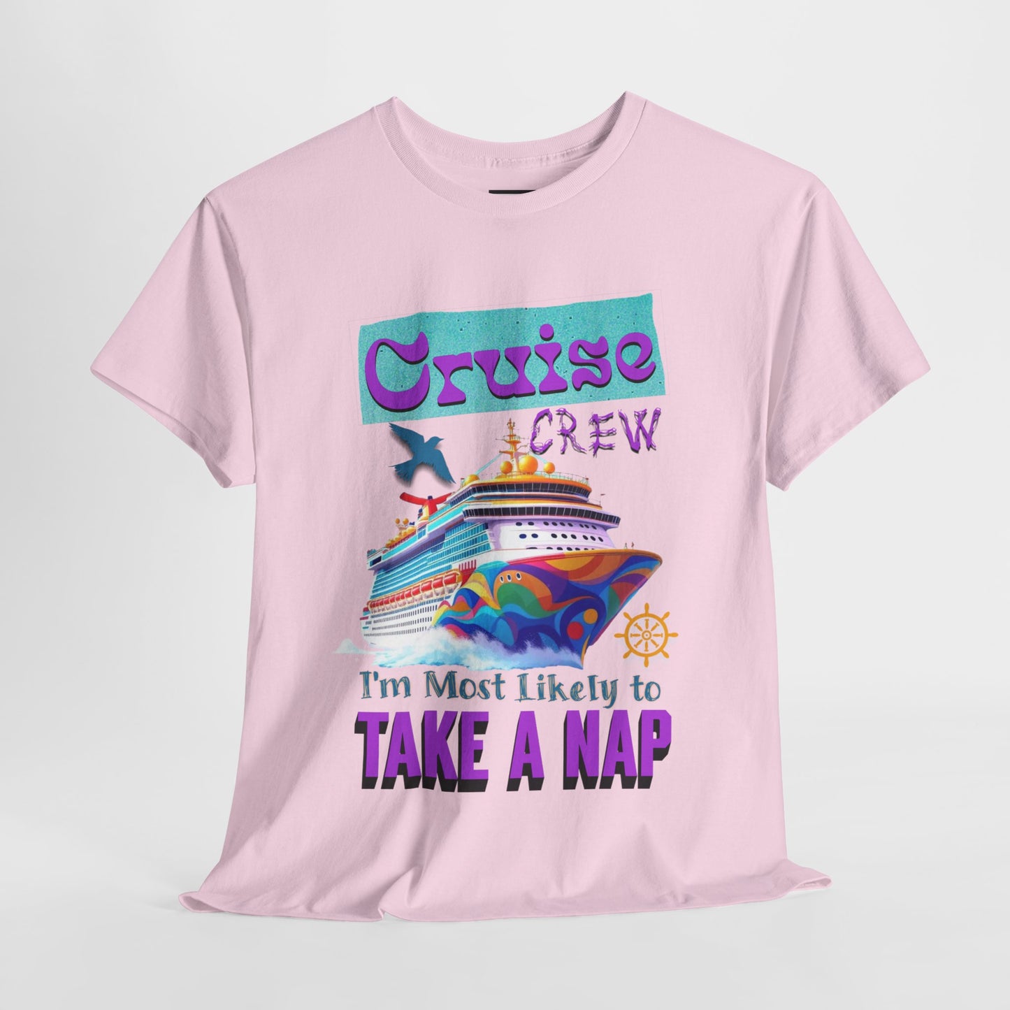 Cruise Crew Nap Tee, Unisex Cotton Shirt, Fun Cruise Vacation Apparel, Cruising Nautical Gift, Group Travel Outfit, Fun Cruise Shirt