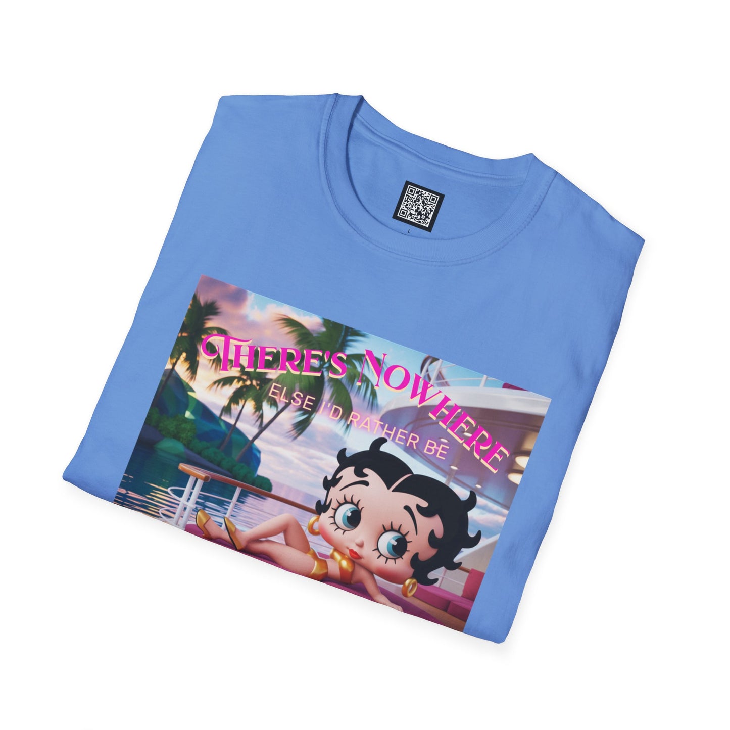 Betty Boop Tropical Unisex T-Shirt, Beach Lover Tee, Summer Vibes Shirt, Retro Cartoon Apparel, Gifts for Her, Fun Vacation Top