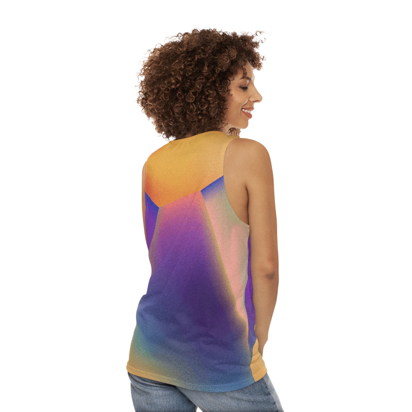 Bold Colorful Print Unisex Tank Top - Exercise in Style this Summer, Unique Unisex Tank Top, One-of-A-Kind Print, Sizes XS TO 4XL